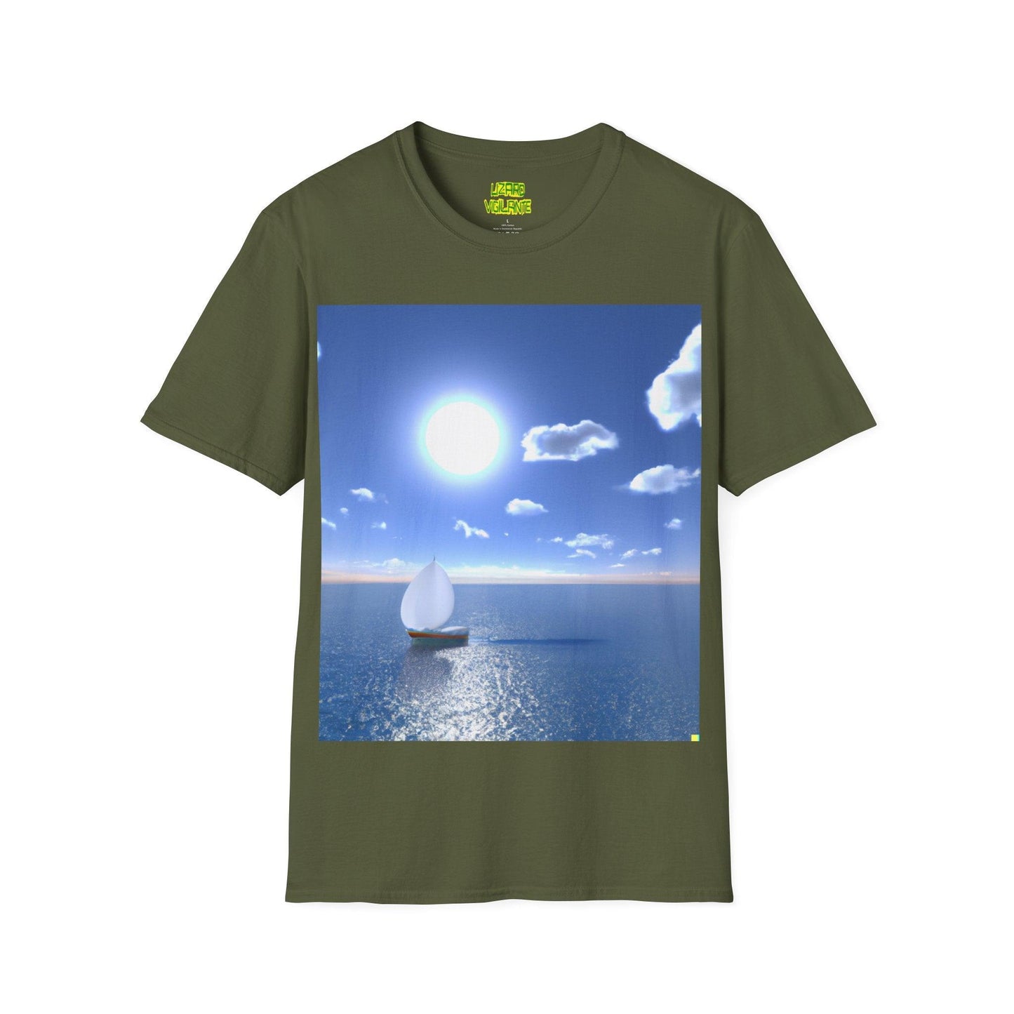 Sailing Sunlight Graphic Unisex Softstyle T-Shirt - Lizard Vigilante