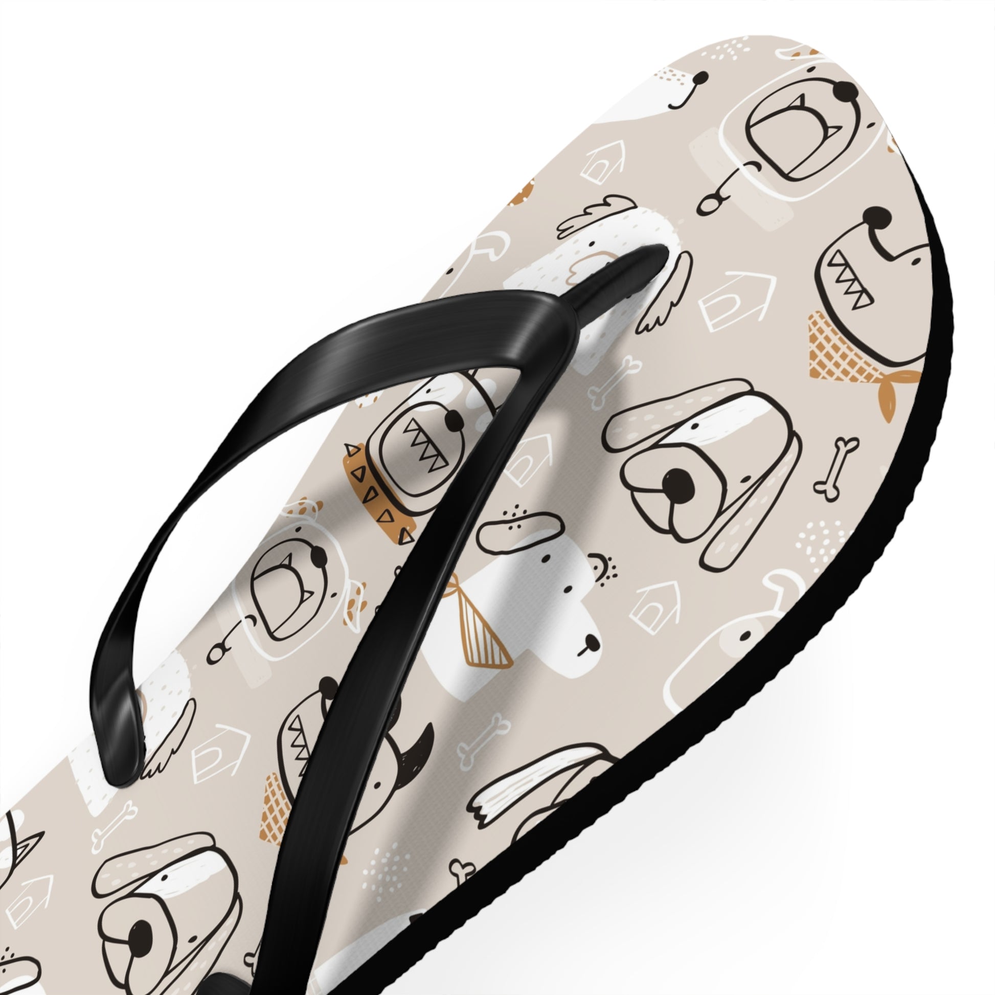 Illustrated Doggers II Flip Flops - Premium Shoes from Printify - Just $29.99! Shop now at Lizard Vigilante