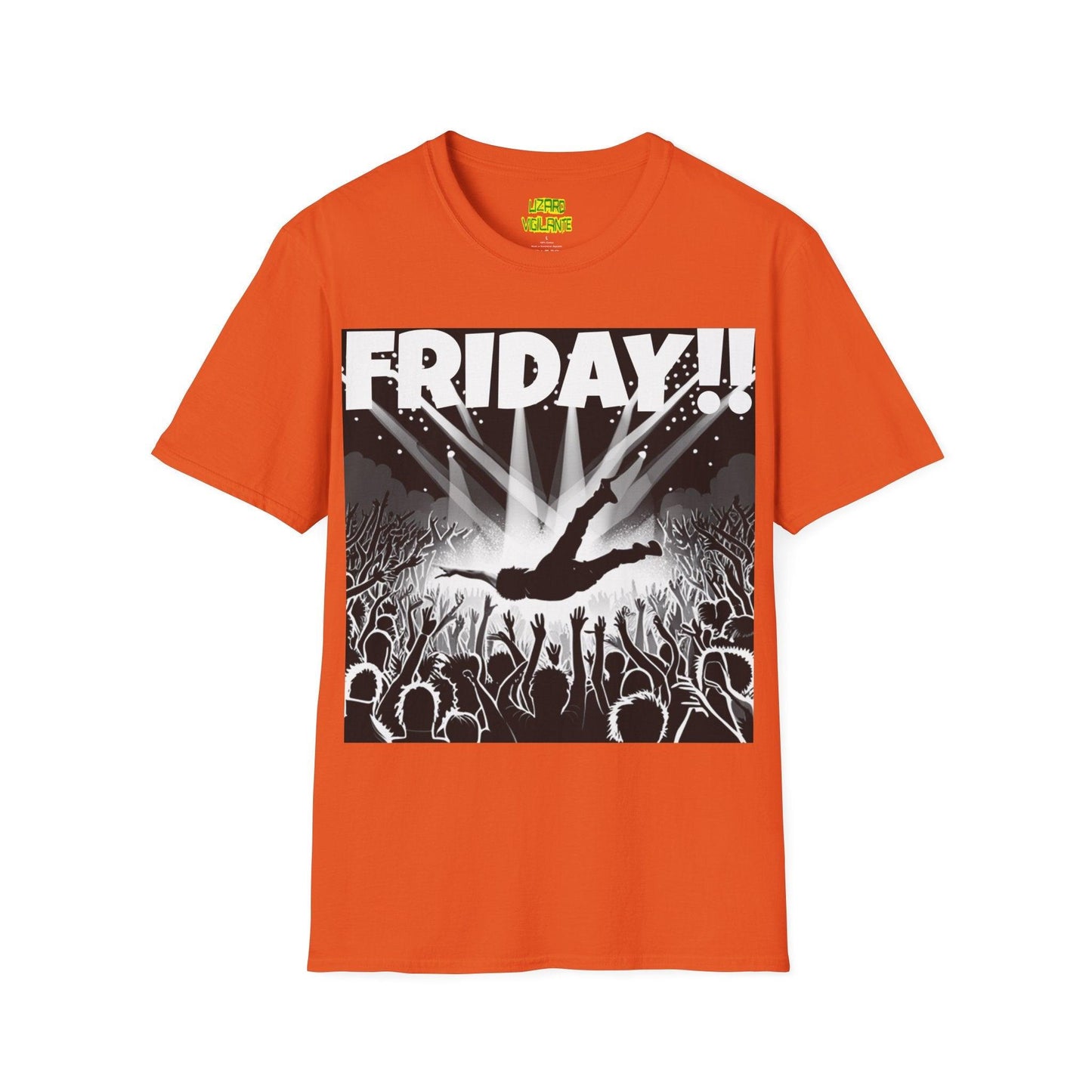 FRIDAY!! Unisex Softstyle T-Shirt in COLORS - Lizard Vigilante