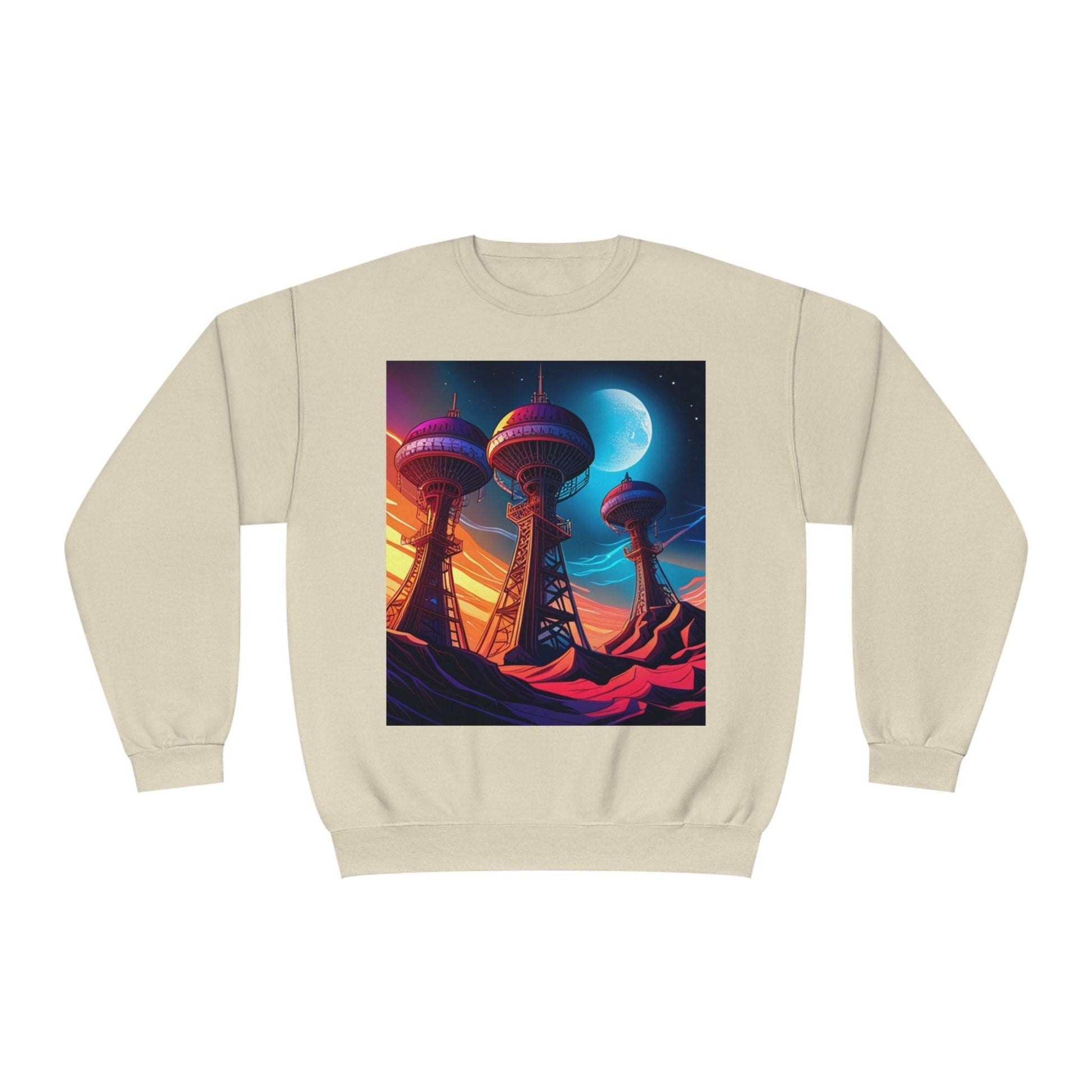 Interplanetary Communication Unisex NuBlend® Crewneck Sweatshirt - Lizard Vigilante