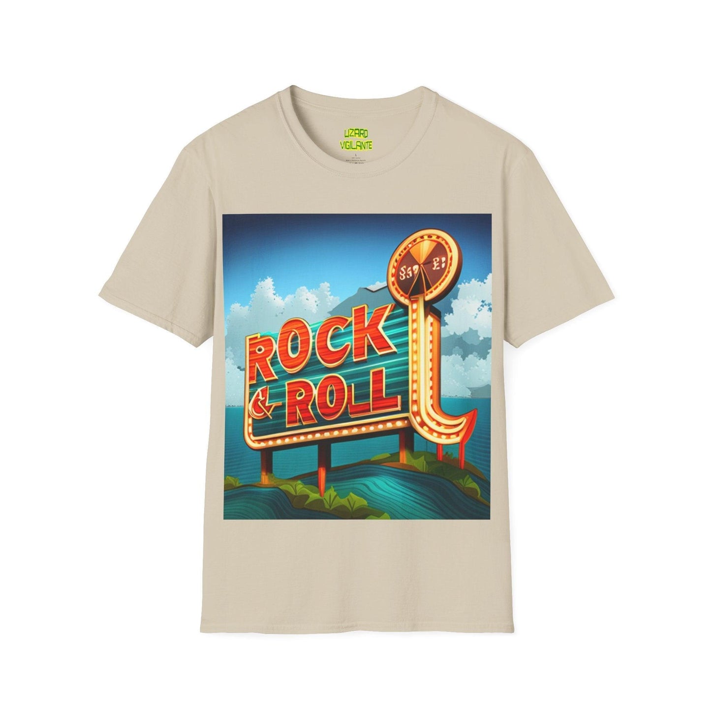 Rock & Roll Casino Unisex Softstyle T-Shirt - Lizard Vigilante