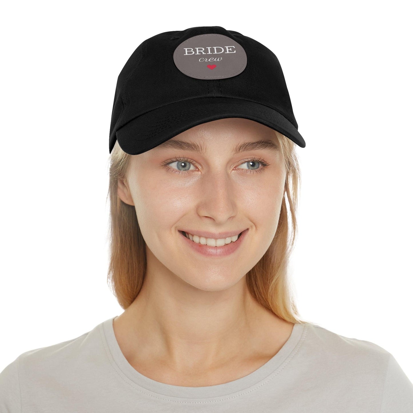 Bride Crew Dad Hat with Leather Patch (Round) - Lizard Vigilante