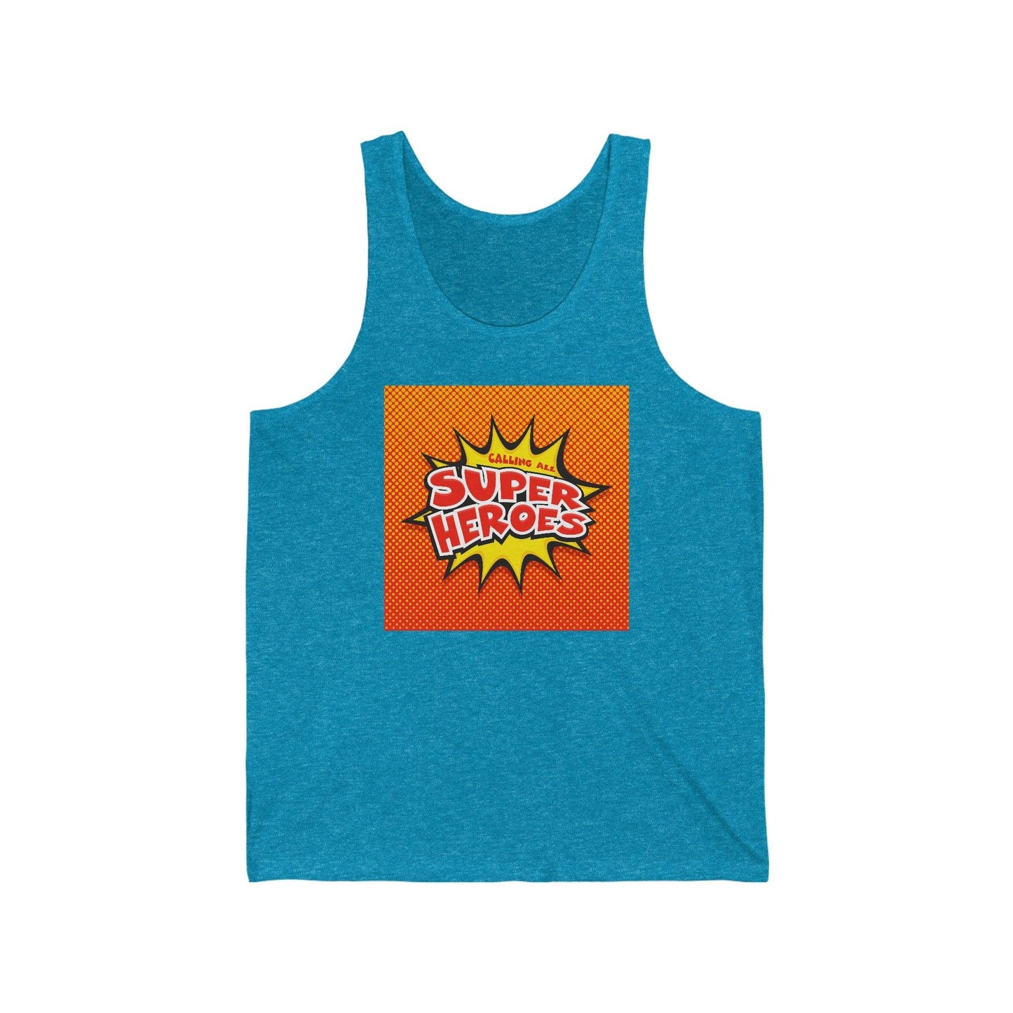 Calling All Super Heroes Unisex Jersey Tank - Lizard Vigilante