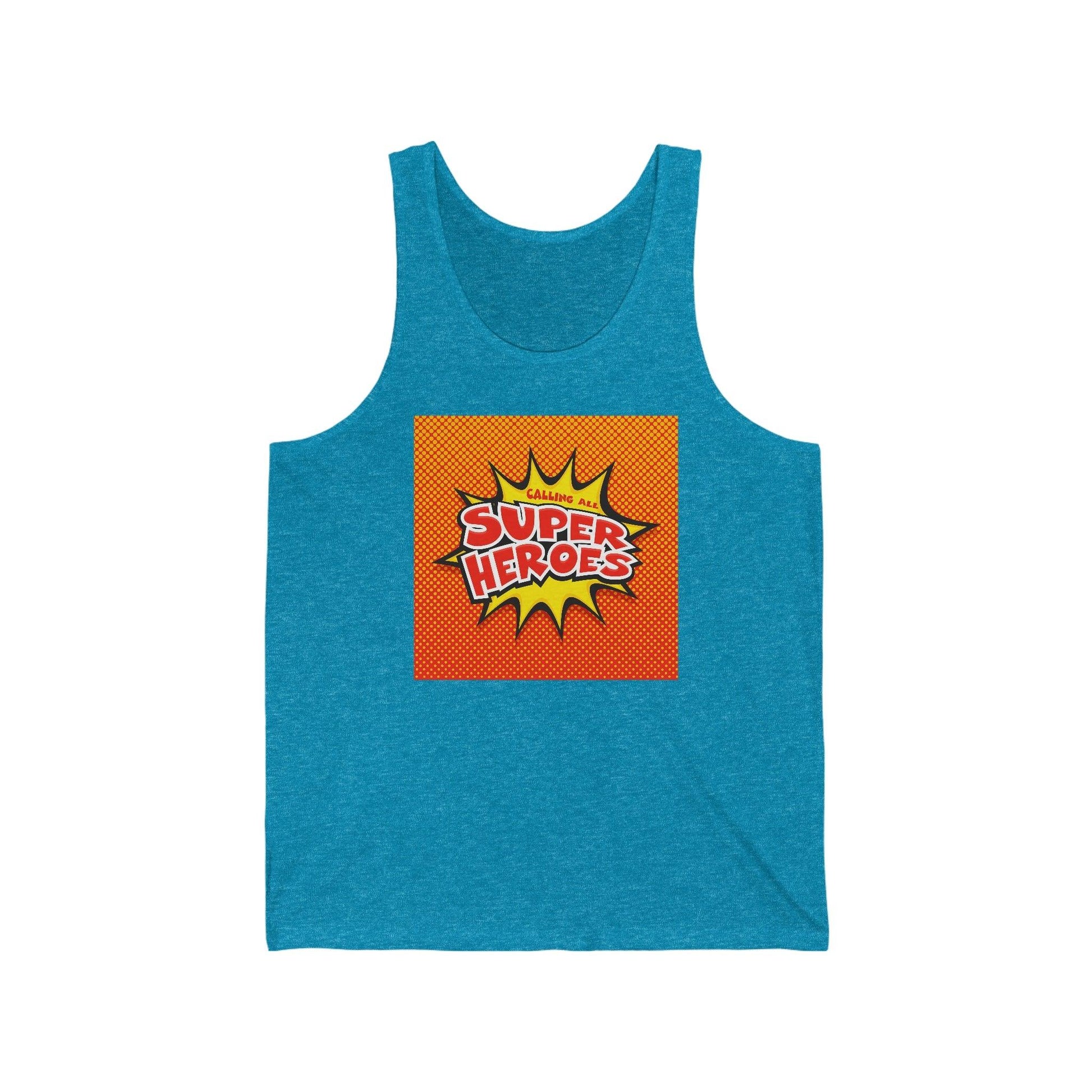 Calling All Super Heroes Unisex Jersey Tank - Lizard Vigilante