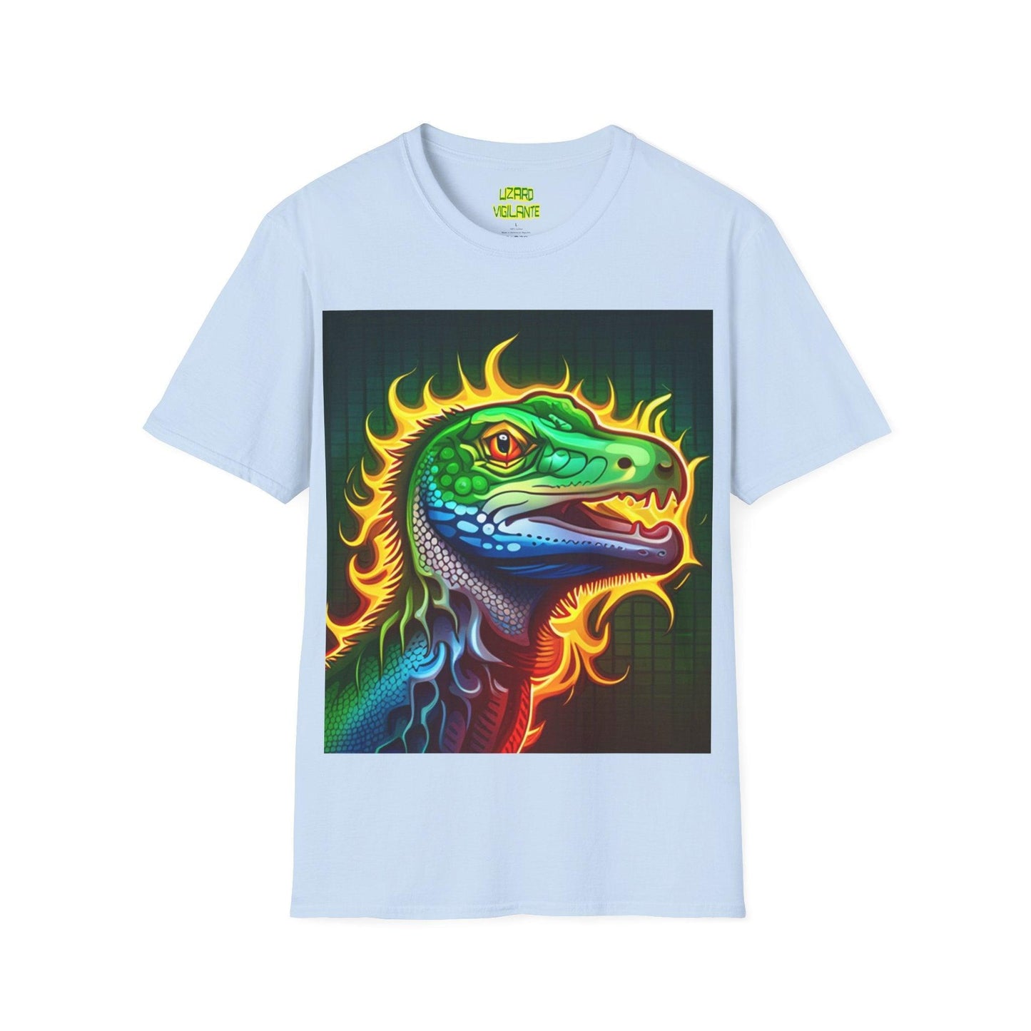 Fire Lizard Unisex Softstyle T-Shirt - Lizard Vigilante