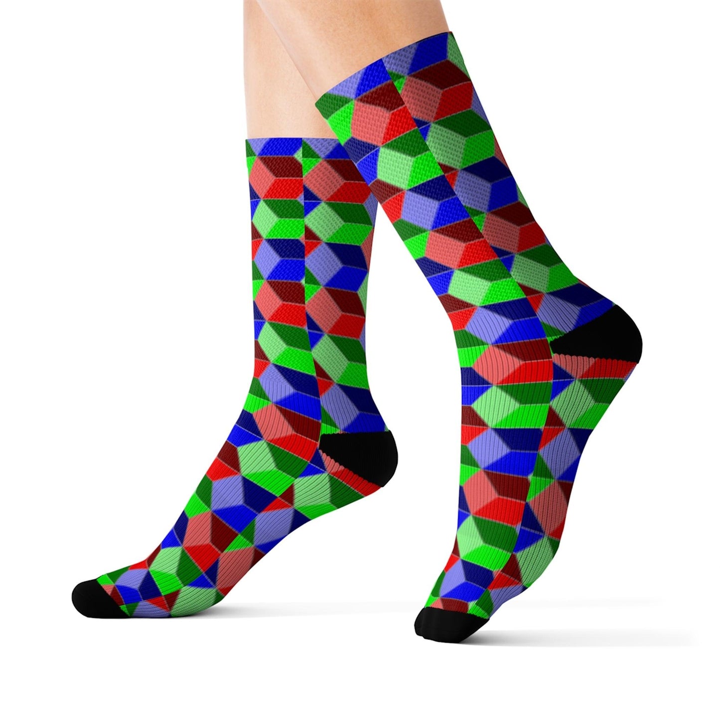 Qubed Sublimation Socks - Lizard Vigilante