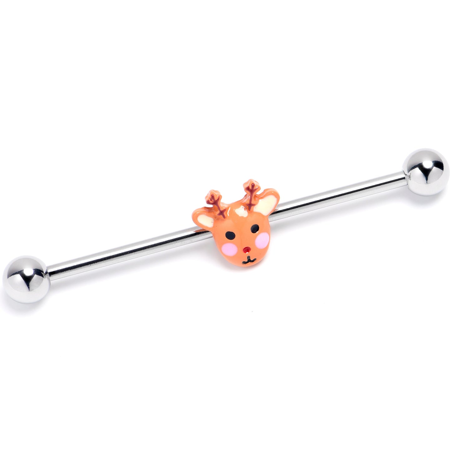 14G Santa's Reindeer Industrial Barbell 38mm