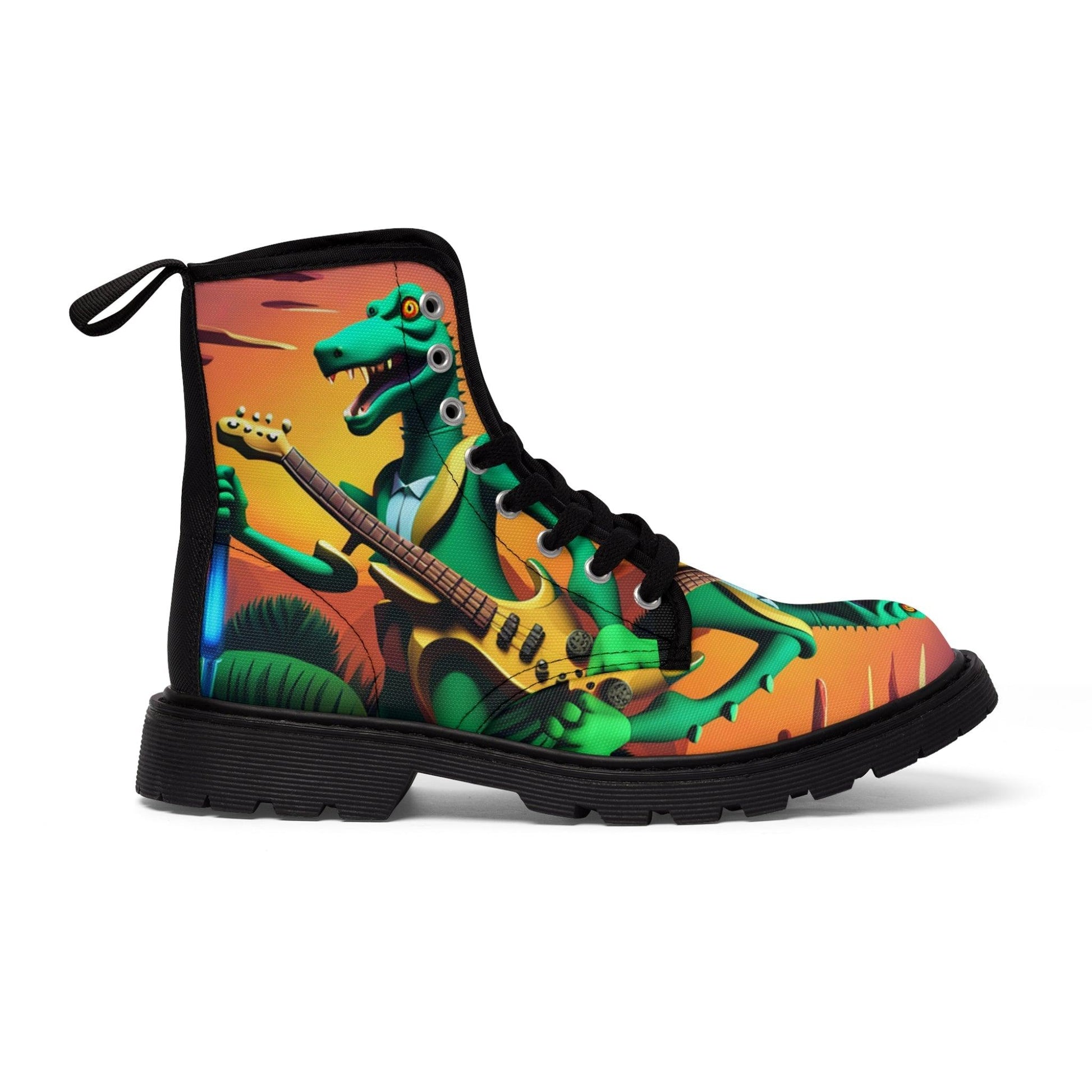 Lizard Vigilante Men's Canvas Boots - Lizard Vigilante