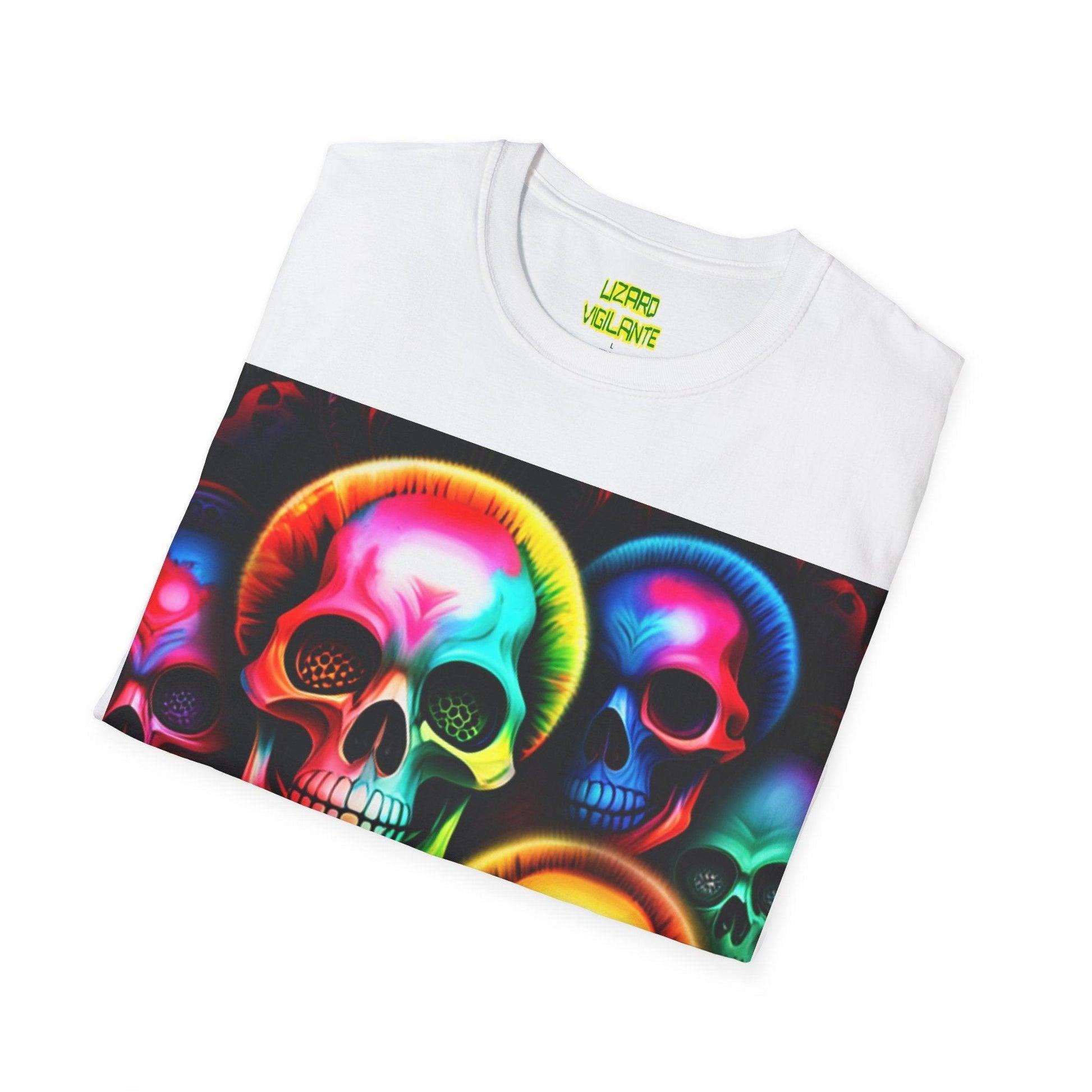 Pile Of Beautiful Skullers Unisex Softstyle T-Shirt - Lizard Vigilante