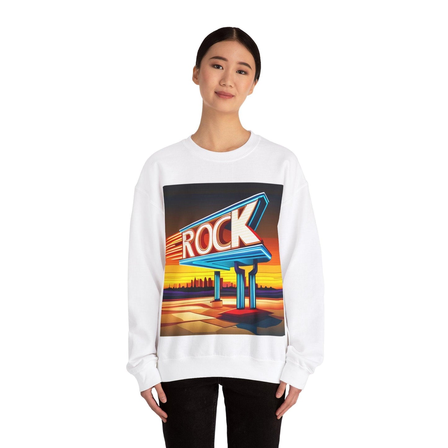 ROCK Roadsign Unisex Heavy Blend™ Crewneck Sweatshirt - Lizard Vigilante