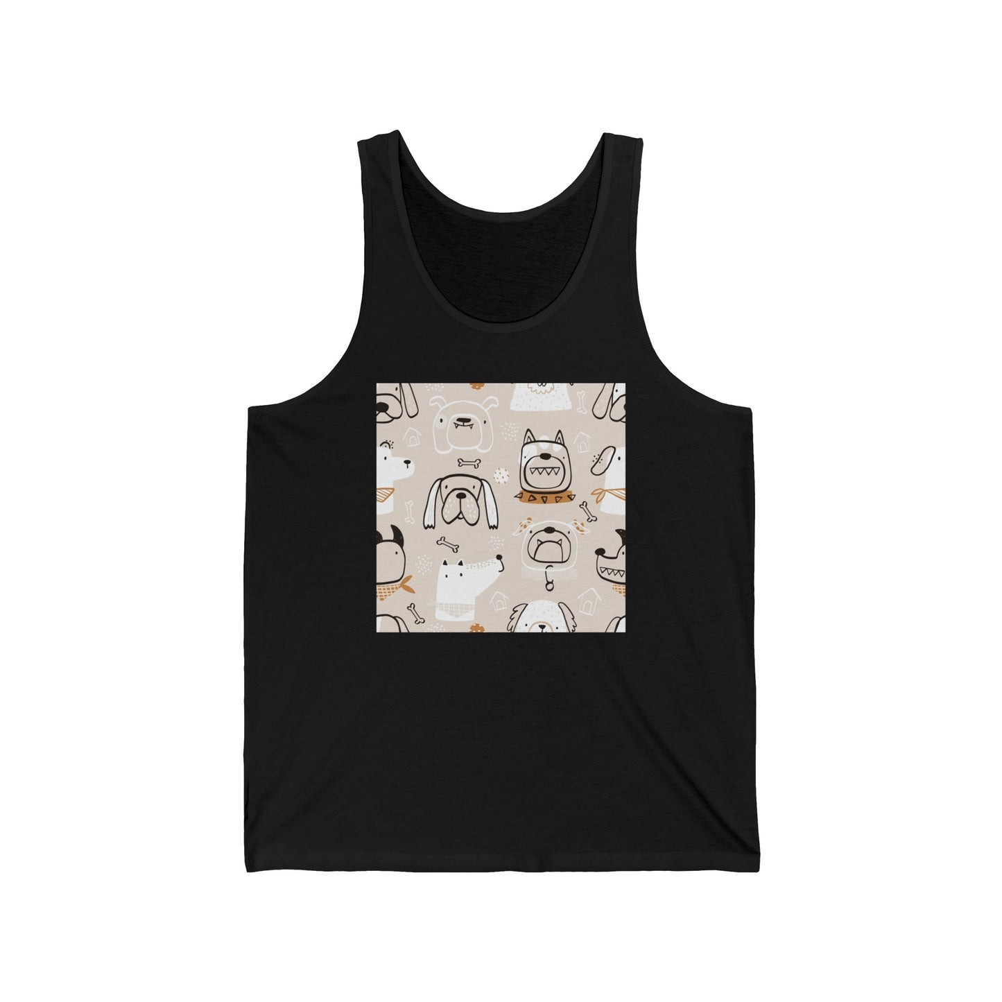 Illustrated Doggers 2 Unisex Jersey Tank - Premium Tank Top from Printify - Just $32.74! Shop now at Lizard Vigilante