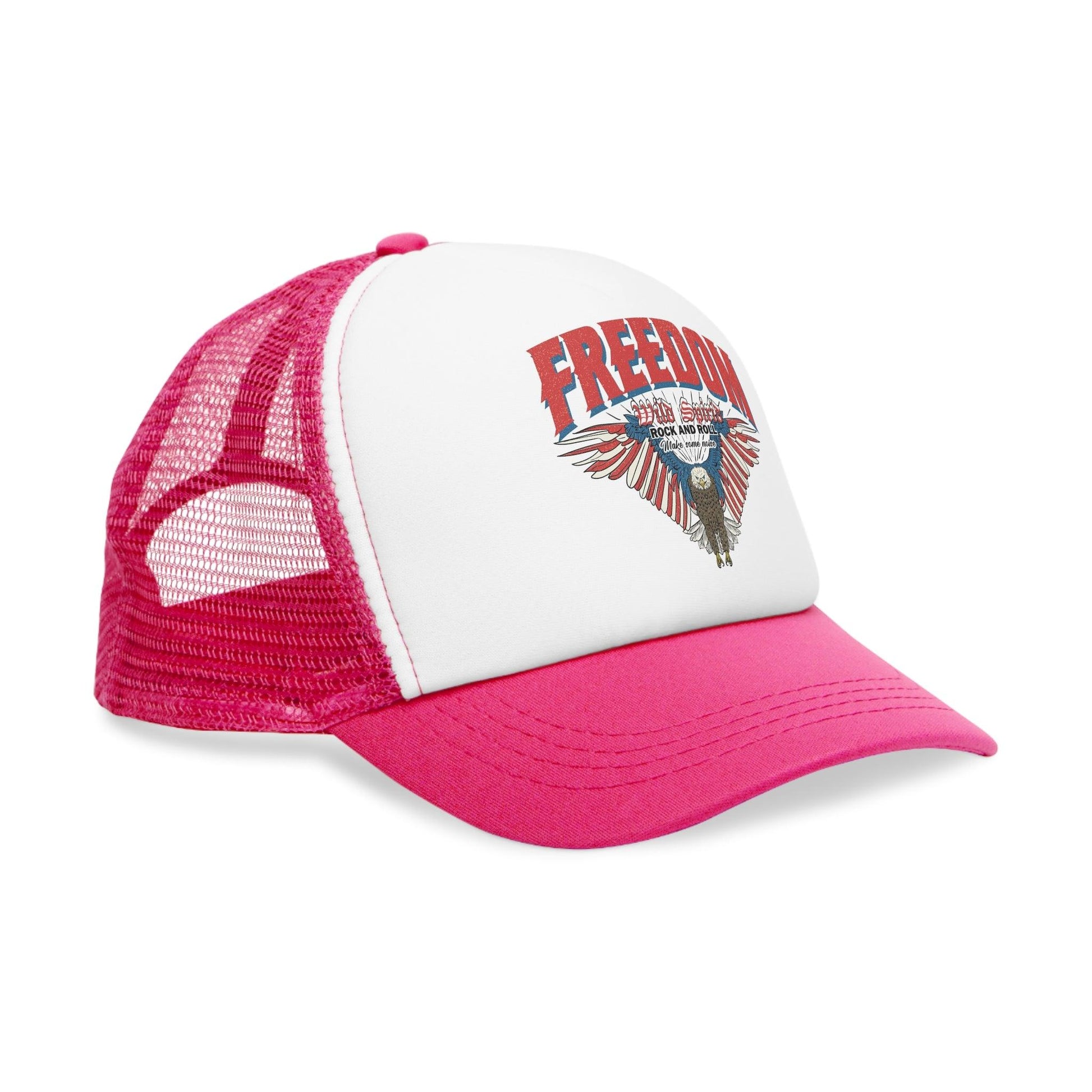 FREEDOM Eagle Rock N Roll Mesh Cap - Premium Hats from Printify - Just $25.99! Shop now at Lizard Vigilante