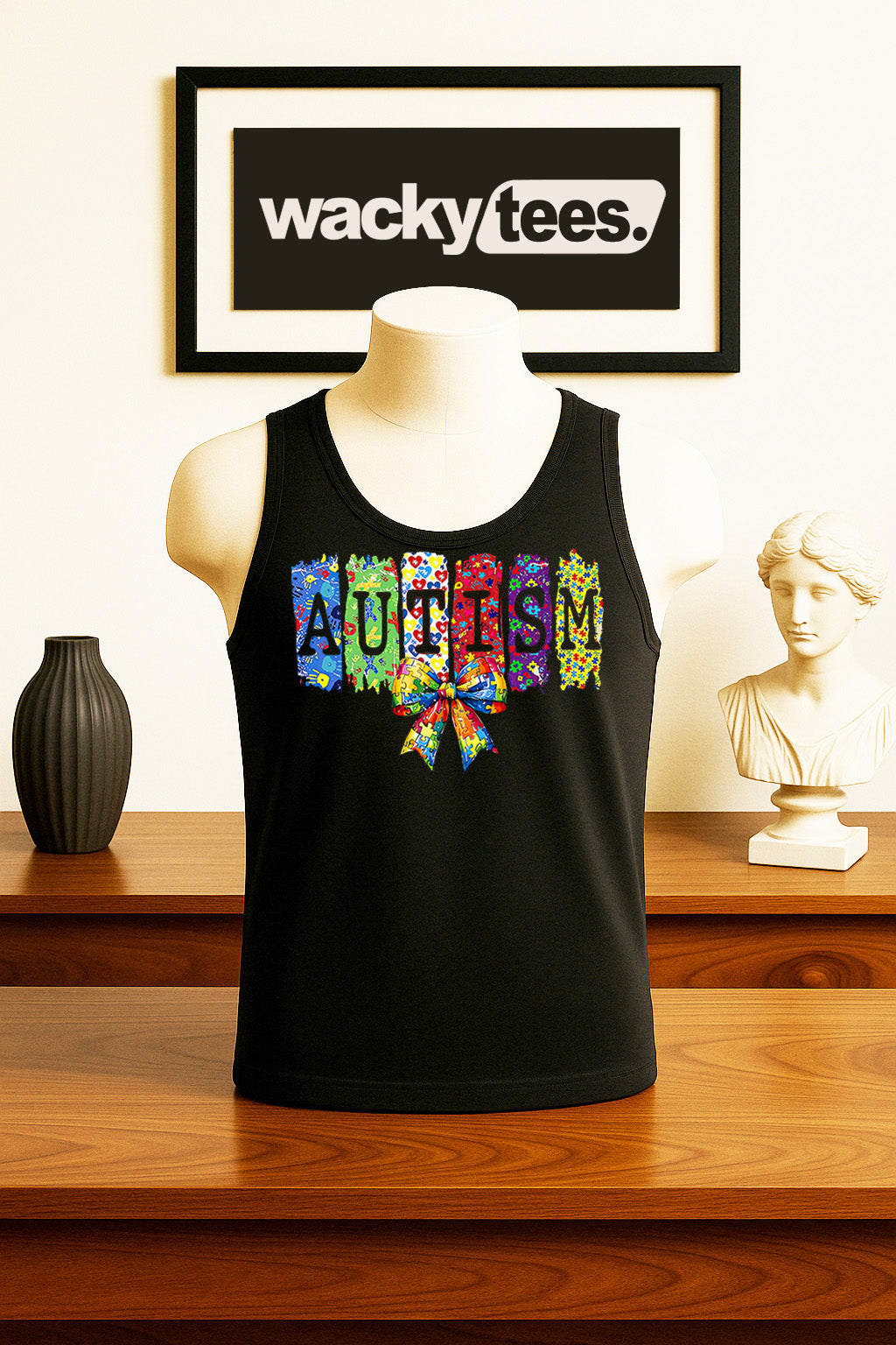 Autism Ribbon Awareness 2 Graphic Tee Shirt