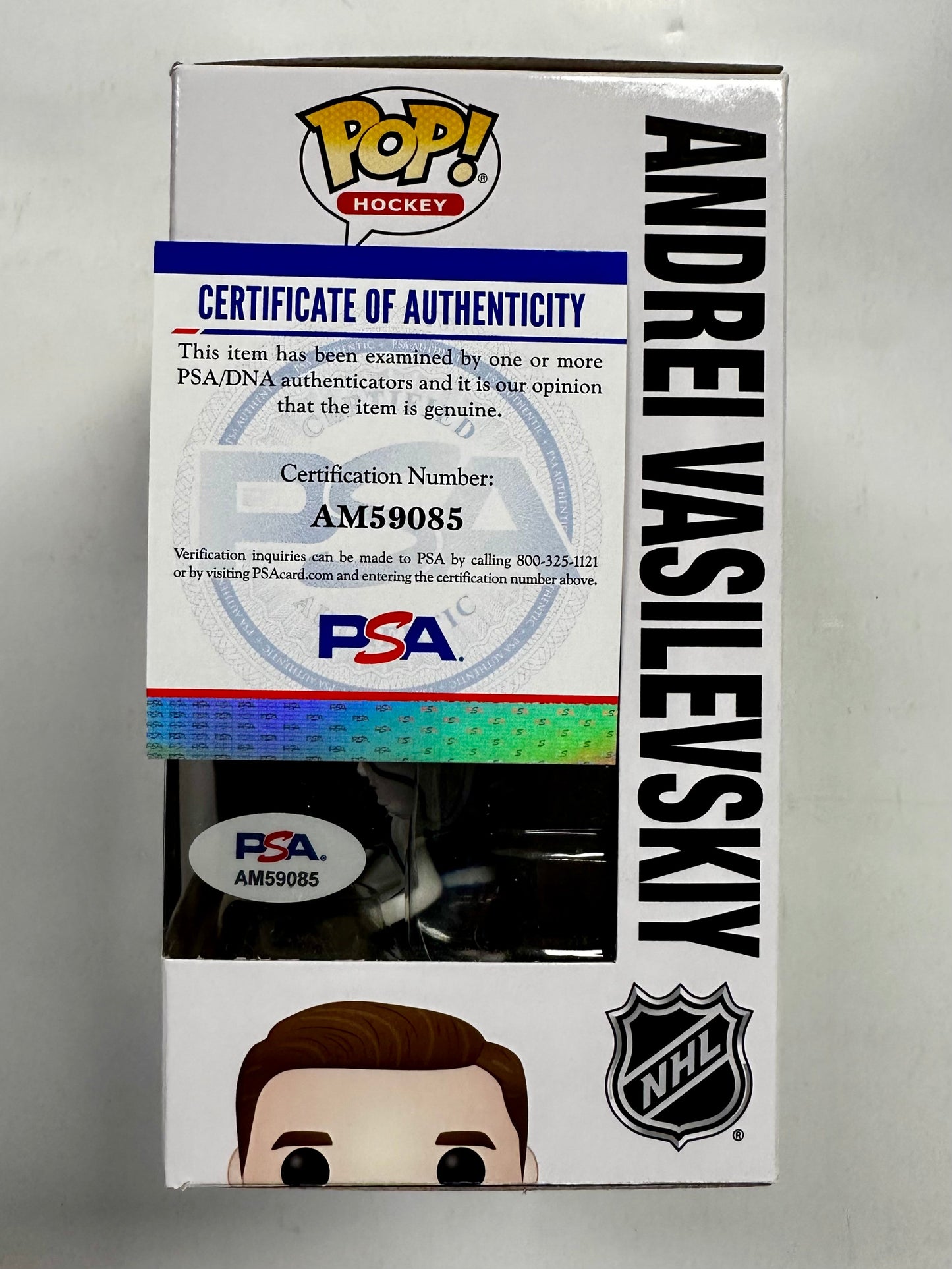 Andrei Vasilevskiy Signed Tampa Bay Lightning Funko Pop! #56 With PSA COA NHL