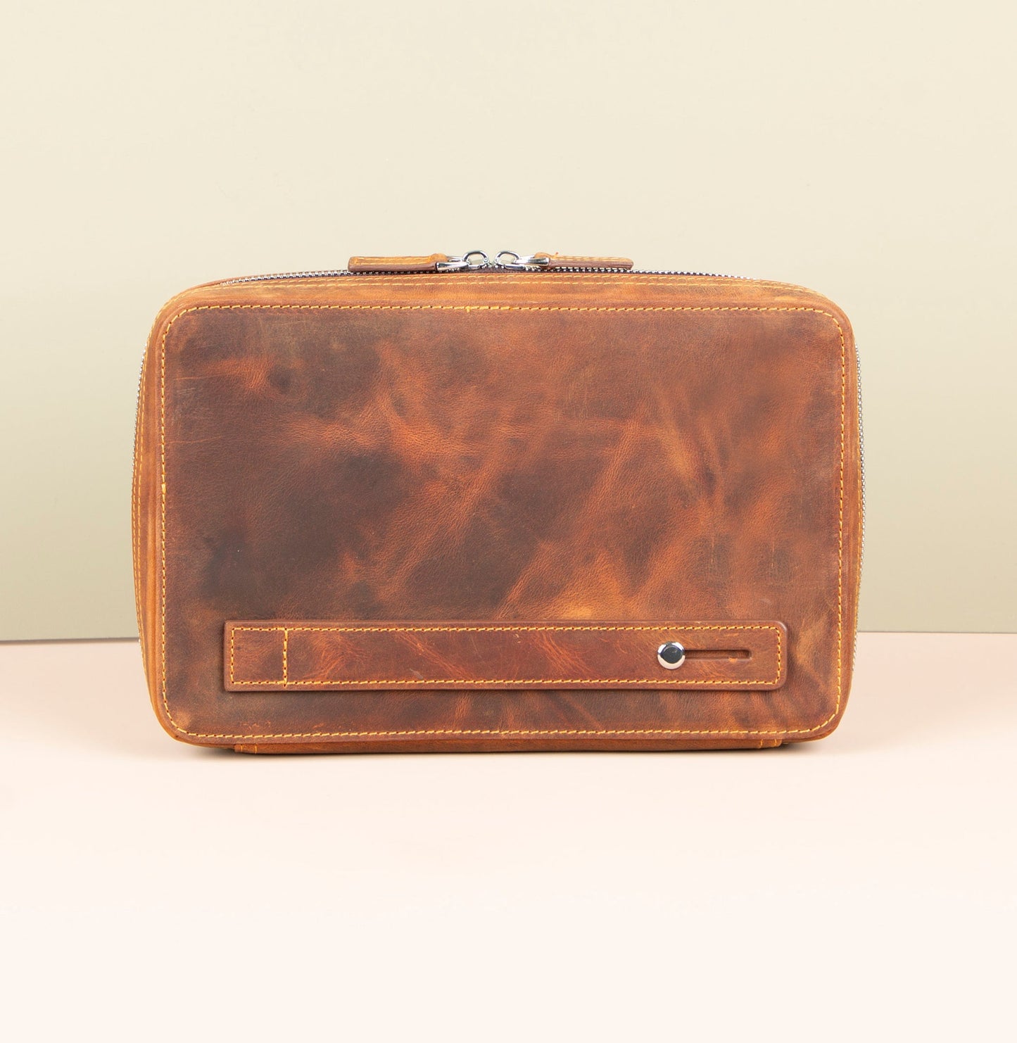 Leather Tech Organizer Case - Rich Brown - Oslo