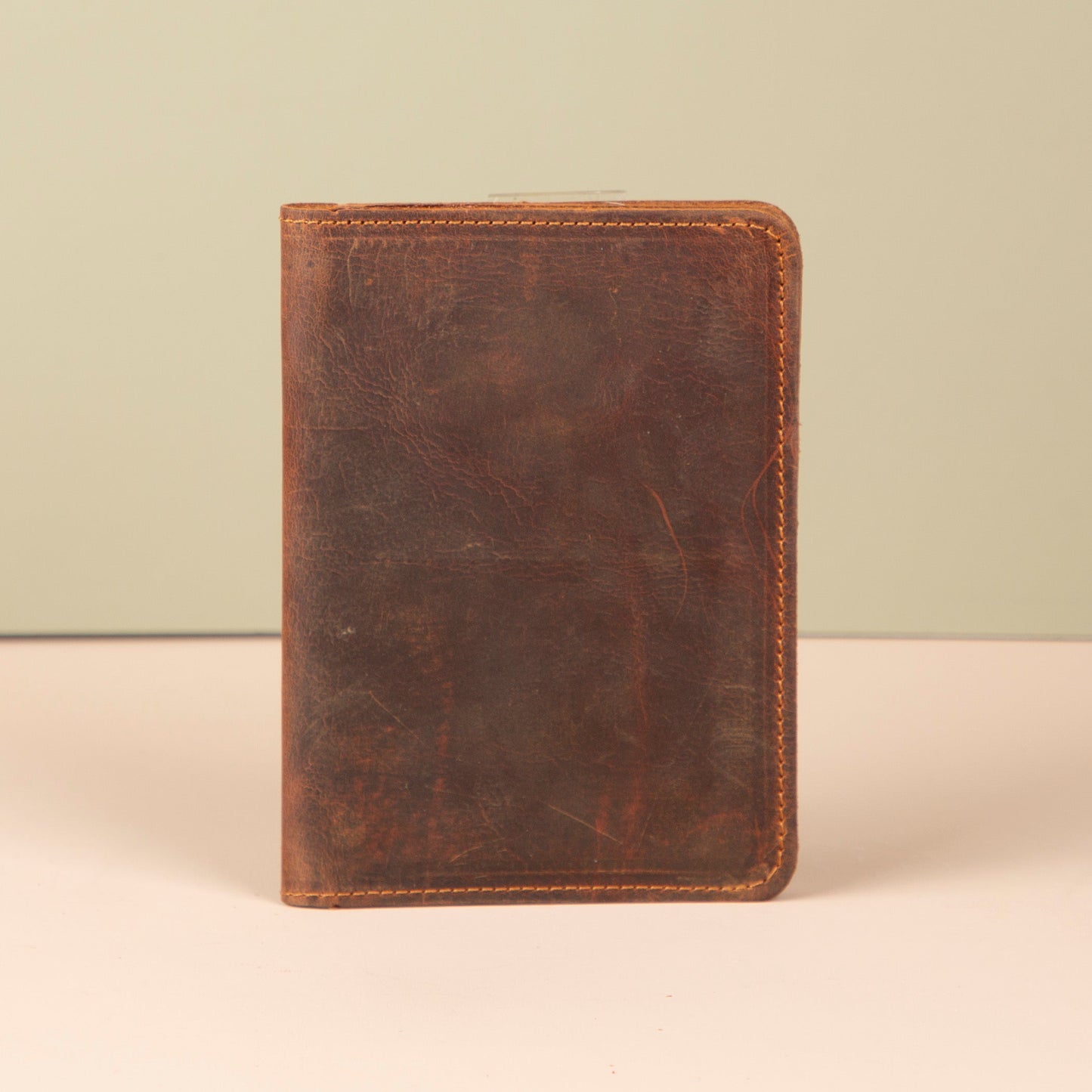 Leather Passport Holder - Dark Brown - Milan