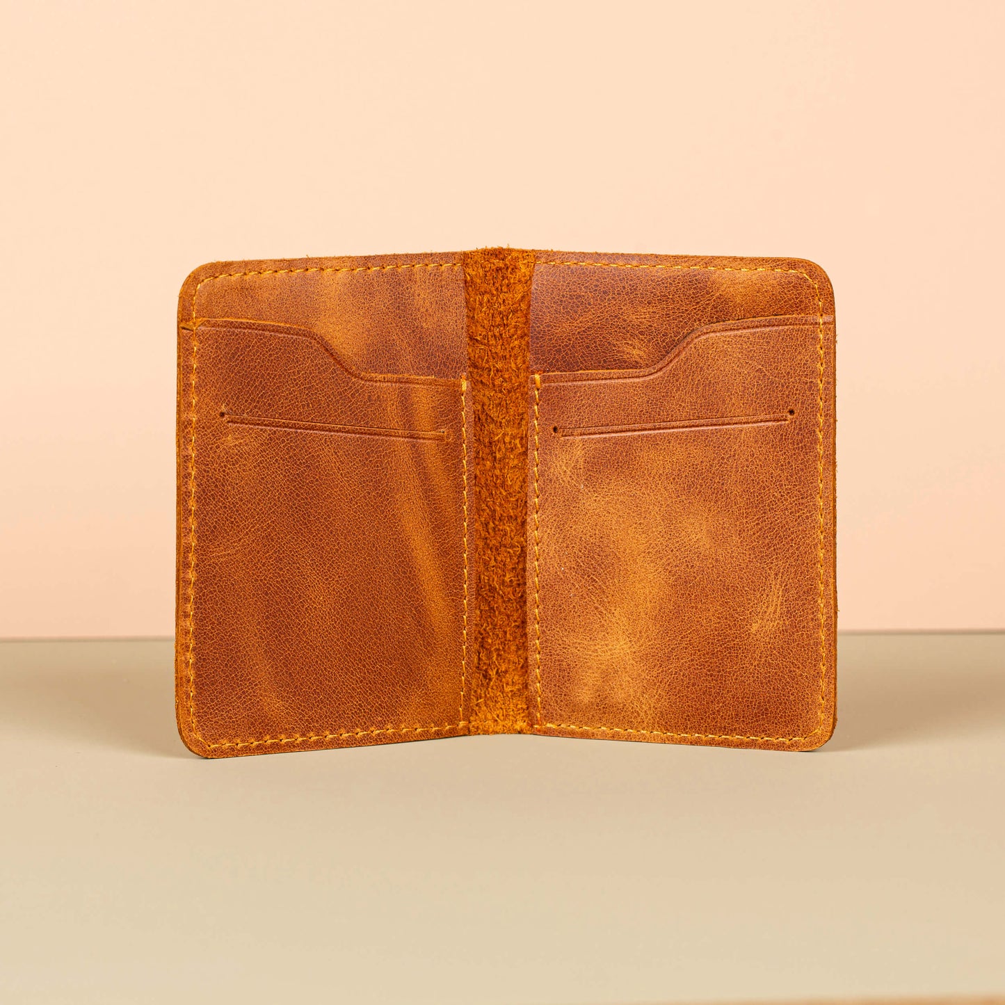 Classic Leather Cardholder Wallet - Honey Tan - Berkeley