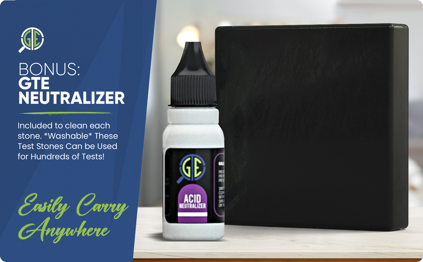 JSP Gold & Silver Jewelry Test Acid Tester Kit 10k 14k .999 .925 Sterling Testing Stone Detect Precious Metals Oro