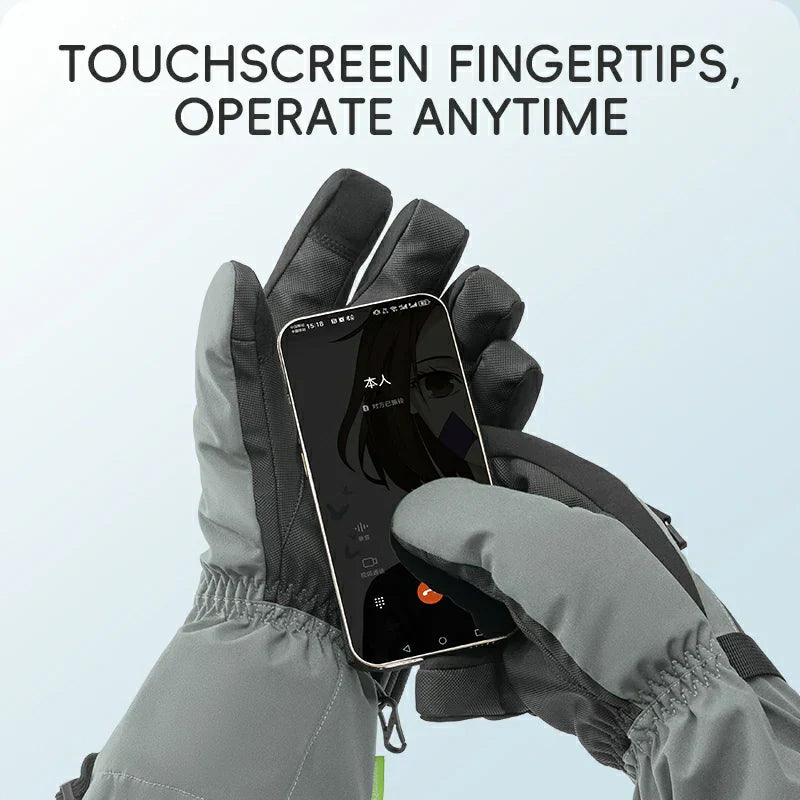 Qunature Ski Gloves  Multi-Fabric, Touchscreen, Warmth Lock