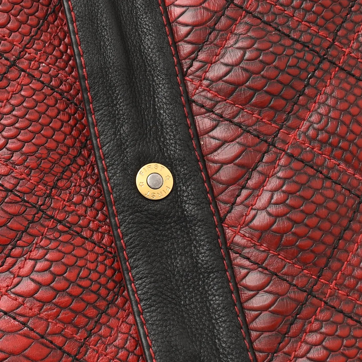 Kingsnake Men’s Motorcycle Leather Vest