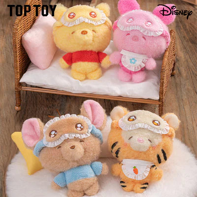 [In Stock] MINISO Disney Squinting Sleepwear Series Plush Keychains Gift Blind Box