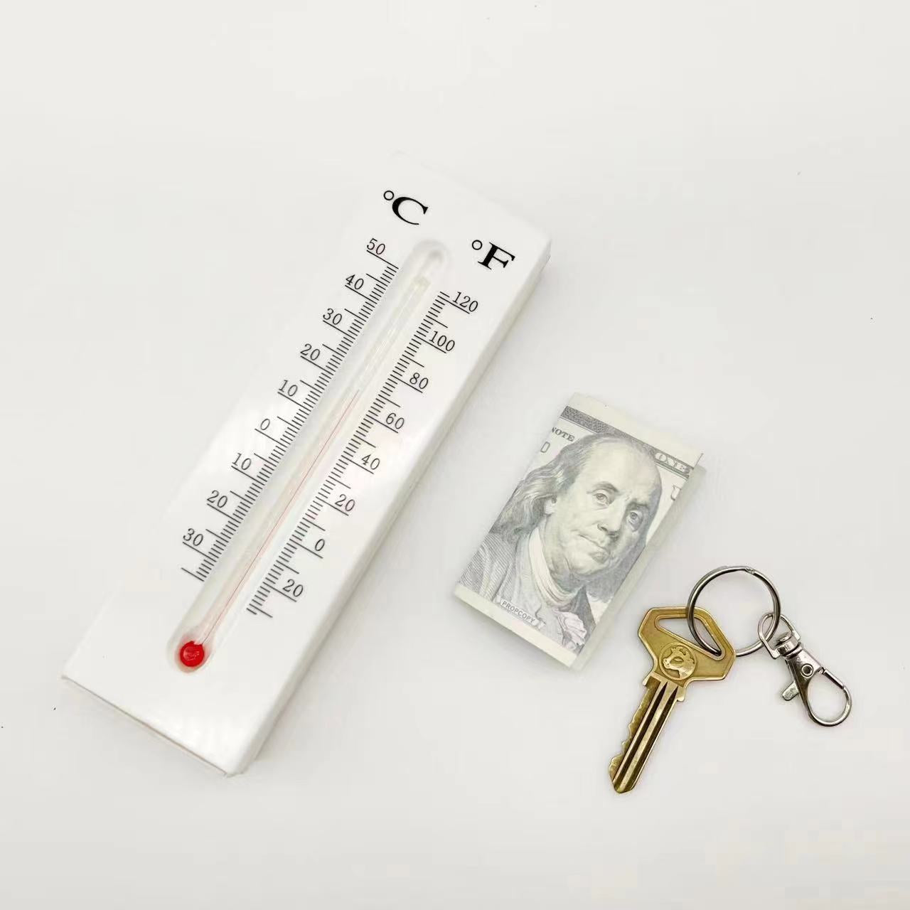 Real Working Thermometer Diversion Safe - Small Hidden Safe To Stash Keys Or Money In Plain Sight