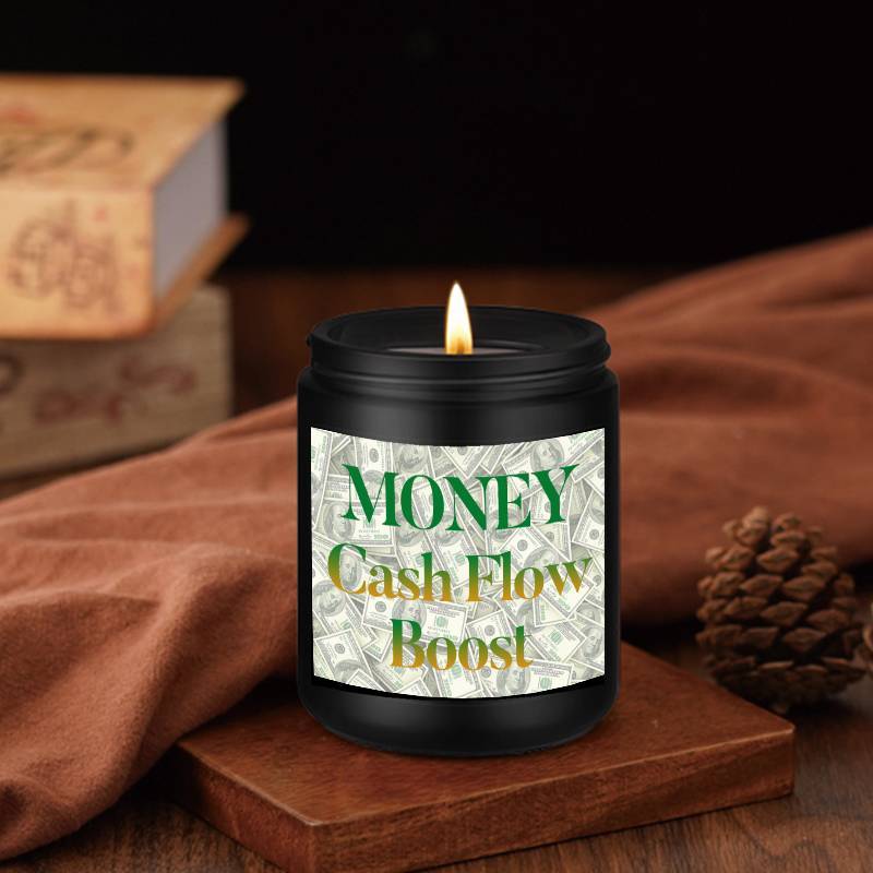 1pc 5. 3Oz Money Cash Flow Boost Scented Candle Soybean Wax Gift Idea For Women Men Adult Bestie Coworker Husband Wife Him Her Son Daughter Dad Mum Sister Brother Family On Birthday Xmas New Year Funny Unique Essential Home D