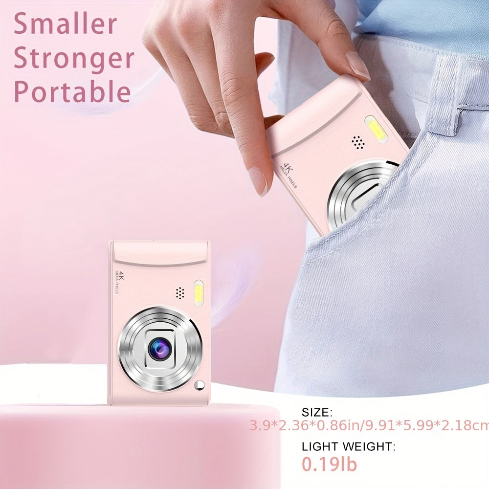 [1080P HD Digital Camera] 1080P HD Digital Camera for Vlogging | 2.4 Inch LCD Rechargeable Camera Photography Suitable for Beginners | Equipped with 32G TF Card Support Photos, Videos and Webcam Thanksgiving and New Year Gift