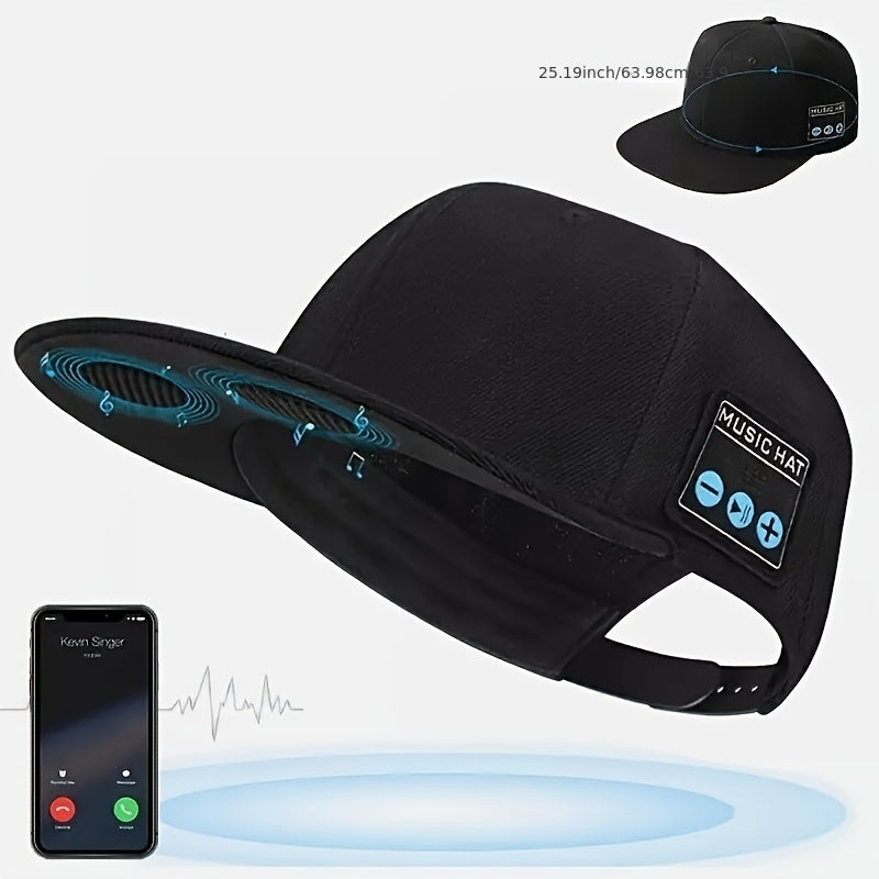 Wireless Smart Baseball Cap Machine - Hands-free Music, Built-in Speakers, Sweat Proof, Perfect For Outdoor Sports And Fitness, Perfect As A Halloween Christmas Gift - Premium  from Lizard Vigilante - Just $15.99! Shop now at Lizard Vigilante