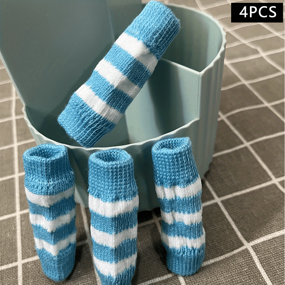 [2 Sets Elbow Support Guards] Pet Dog Elbow Guards, a Set of 2 Front Leg And 2 Hind Leg Protectors, Elbow Support Wraps, Leg Support Wraps, Breathable Elastic Knitted Protective Socks for Pets, 4pcs Pet Leg Socks.