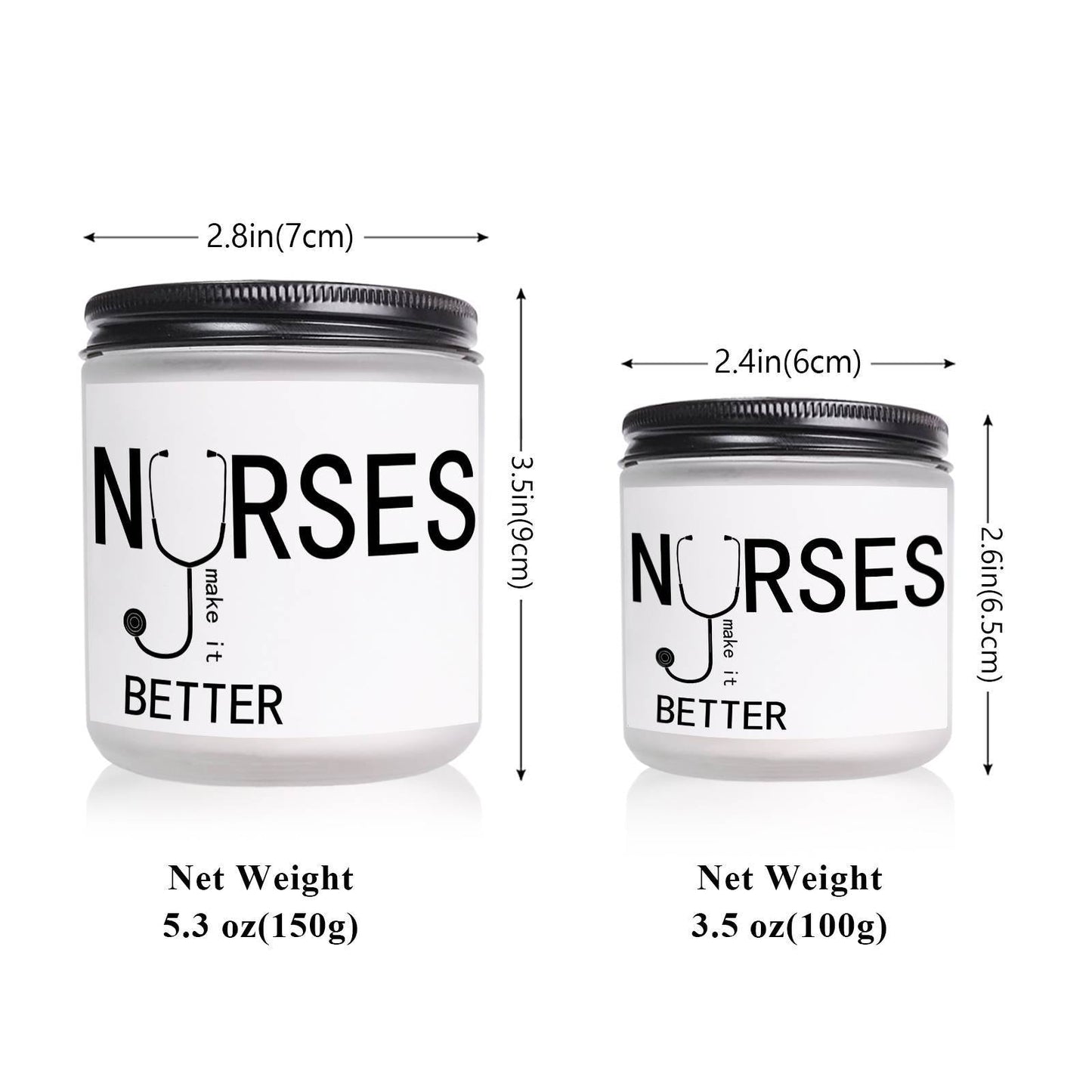 Lavender Scented Candle 5.3oz - Perfect Nursing Appreciation Gift for Men & Women, Ideal for Nurse Practitioners, Paramedics, Students - Unique Present for Birthdays, Thanksgiving, Graduation