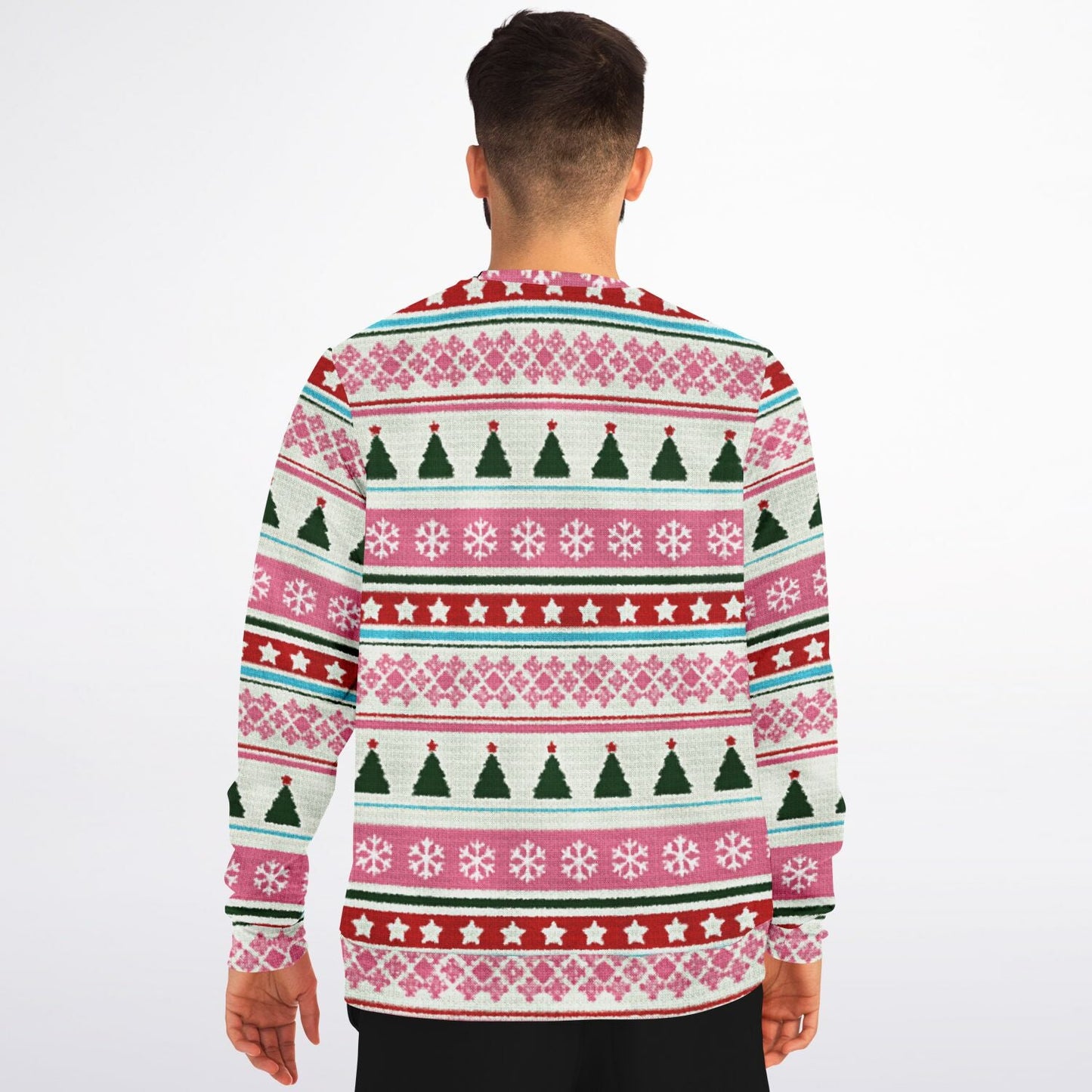 Flamingo Winter Vibes Ugly Christmas Sweatshirt