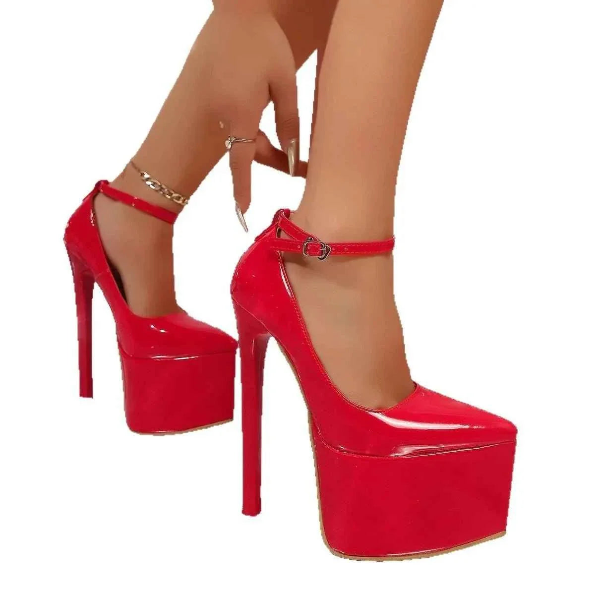 Womans Stylish : Platform High Heel Pumps