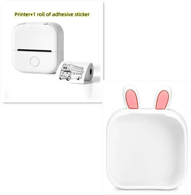 Portable Mini Printer for Students and Hobbyists, Bluetooth Thermal Label Printer