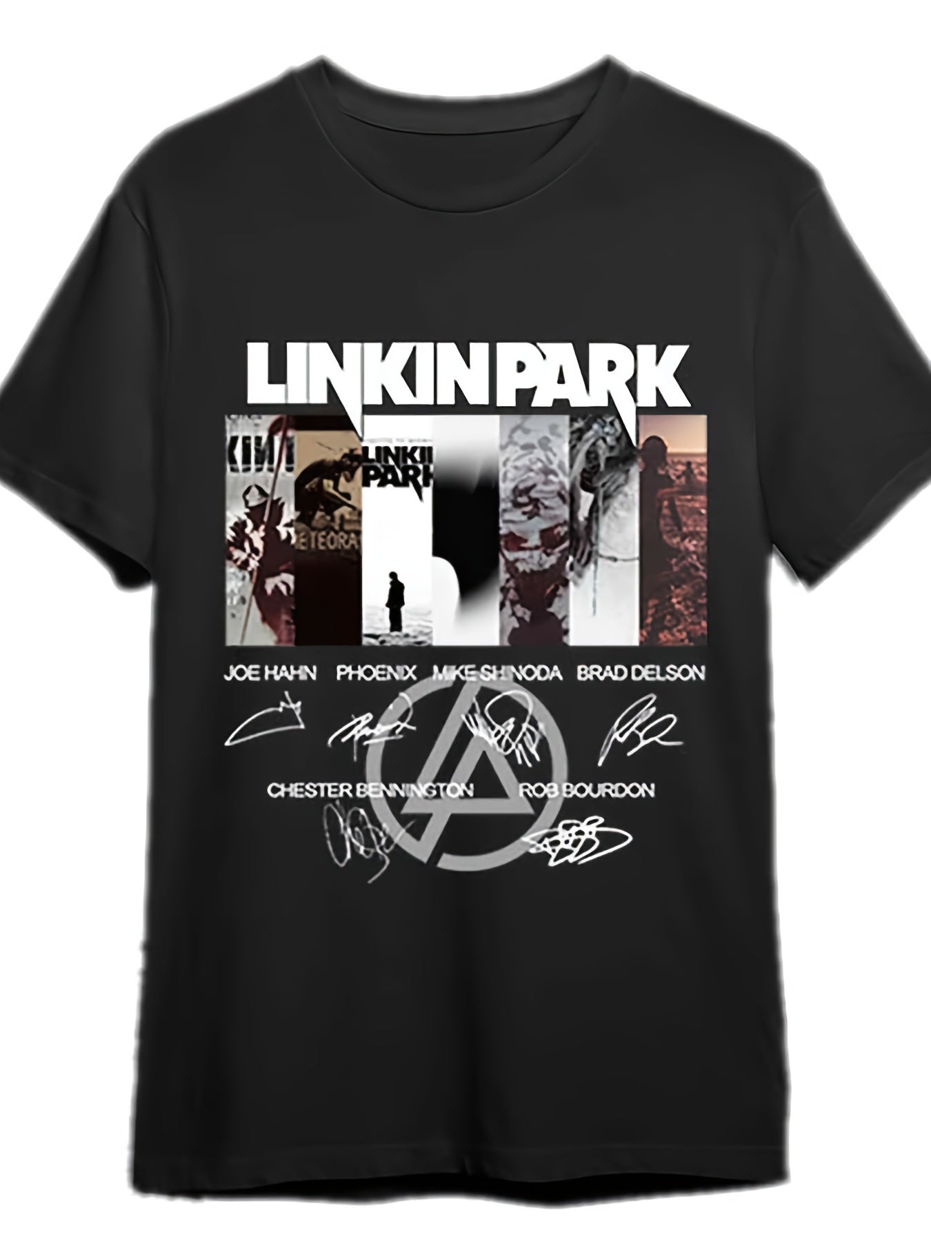 Linkin Park Logo Graphic Men's Crew Neck T-Shirt – Signature Rock Band Casual Tee, 100% Cotton, Short Sleeve - Premium T-Shirts from Lizard Vigilante - Just $25.49! Shop now at Lizard Vigilante