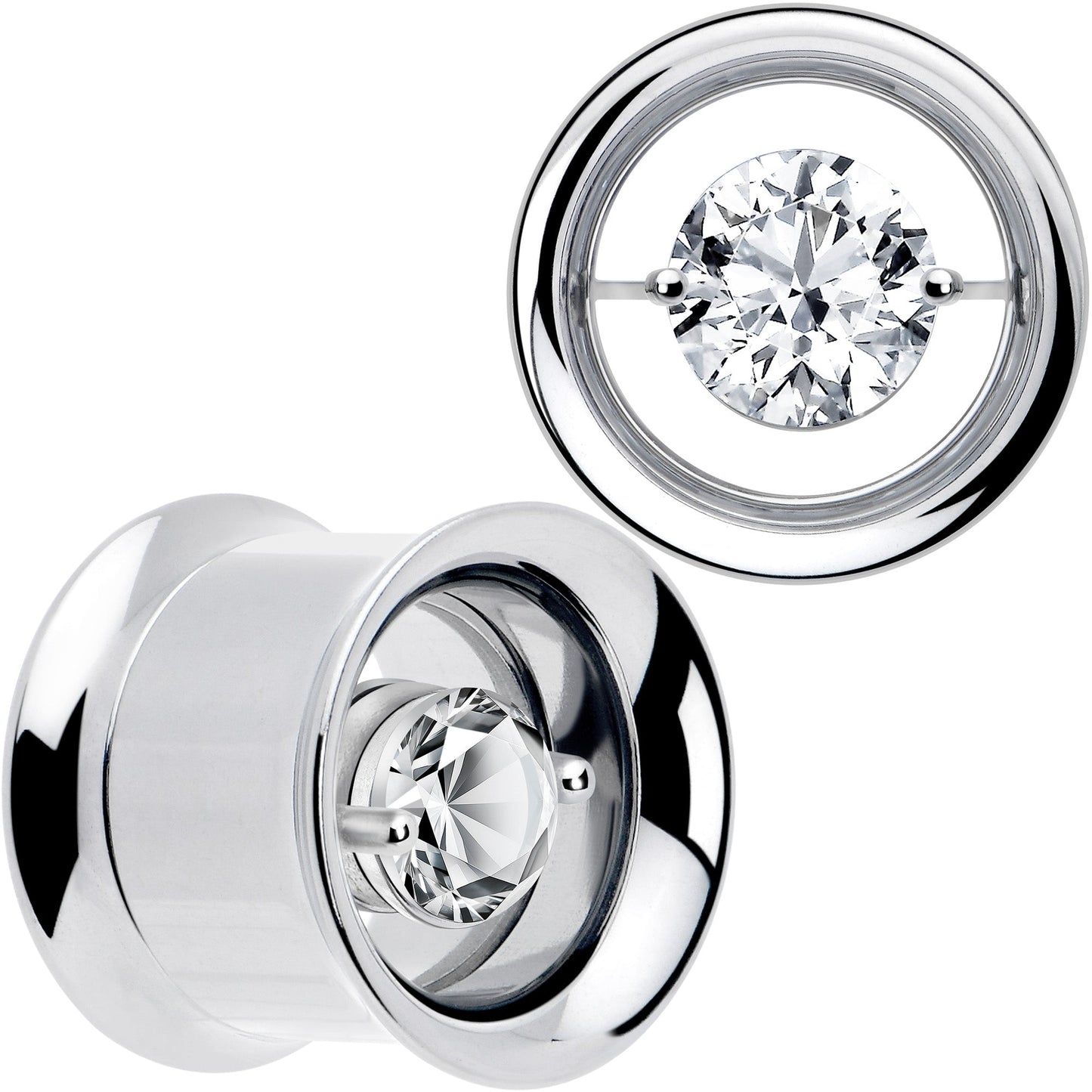 Gem Floating Screw Fit Tunnel Plug Set Available Sizes 8mm to 16mm