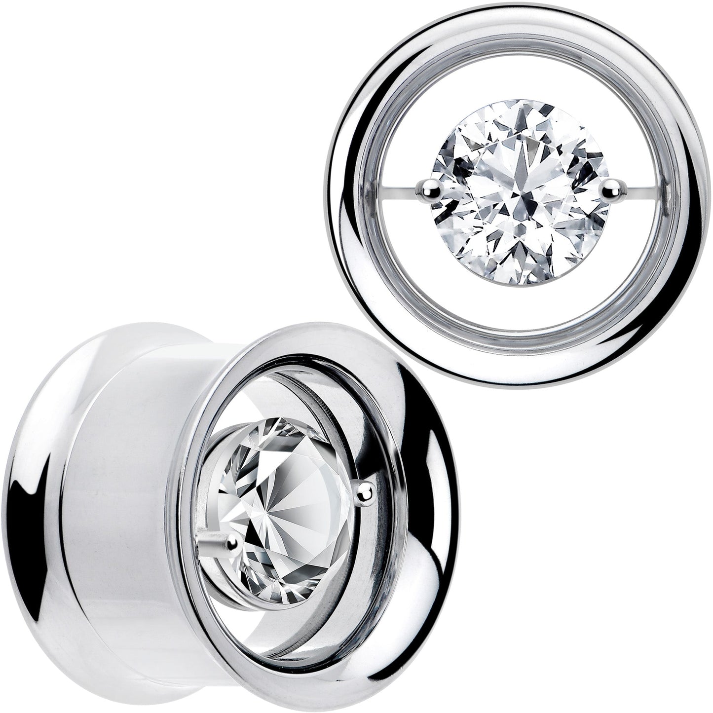 Gem Floating Screw Fit Tunnel Plug Set Available Sizes 8mm to 16mm