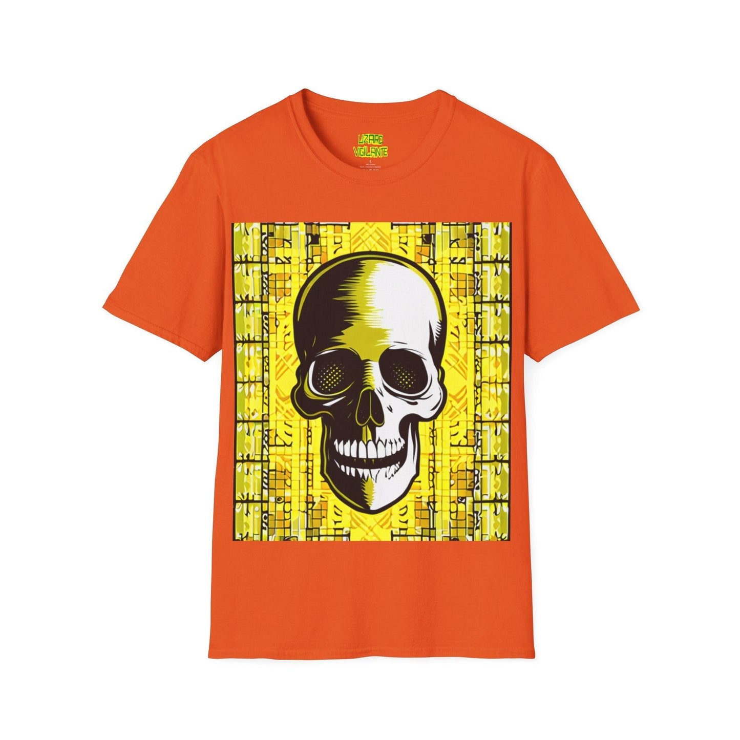 Goldgrid Skull Unisex Softstyle T-Shirt - Lizard Vigilante