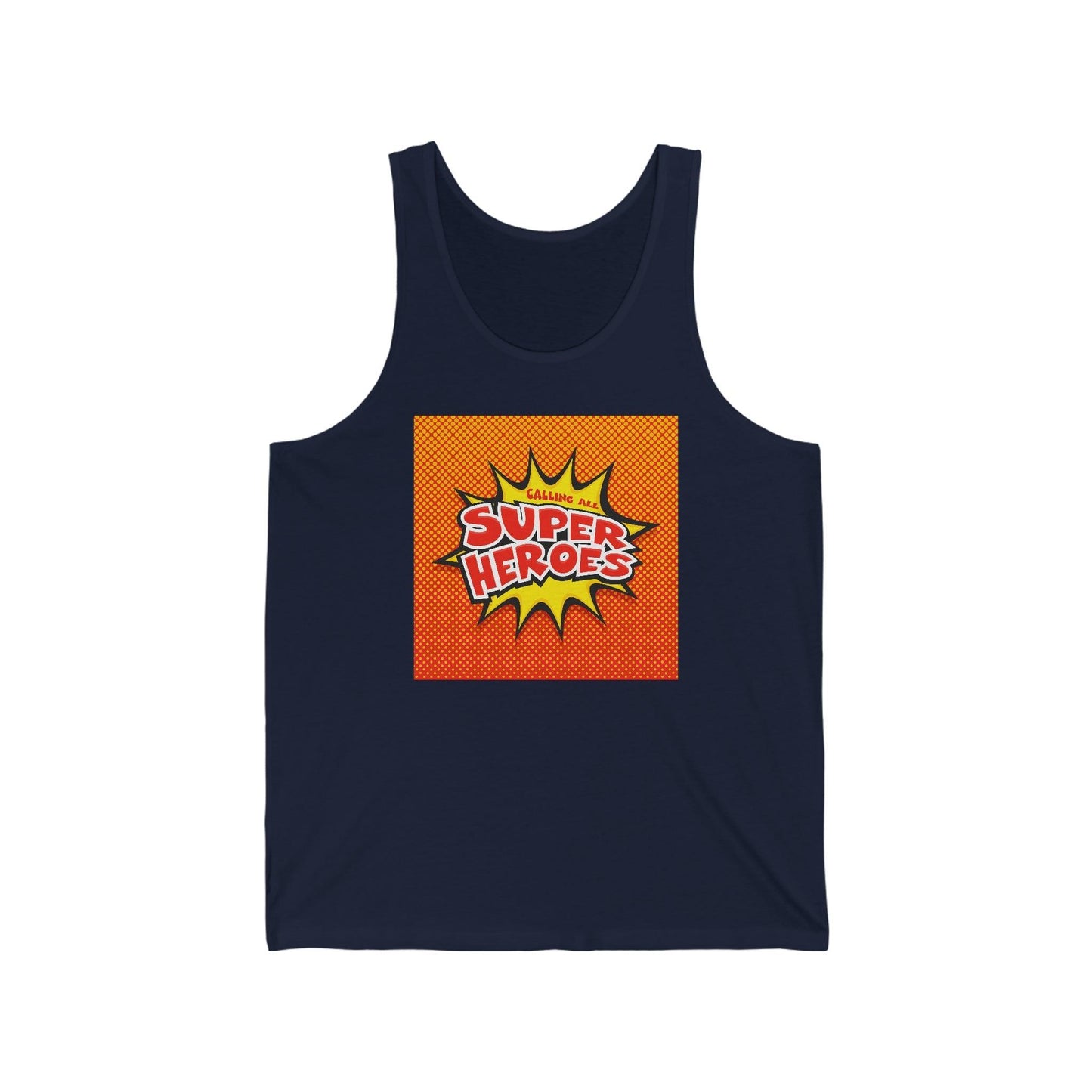 Calling All Super Heroes Unisex Jersey Tank - Lizard Vigilante