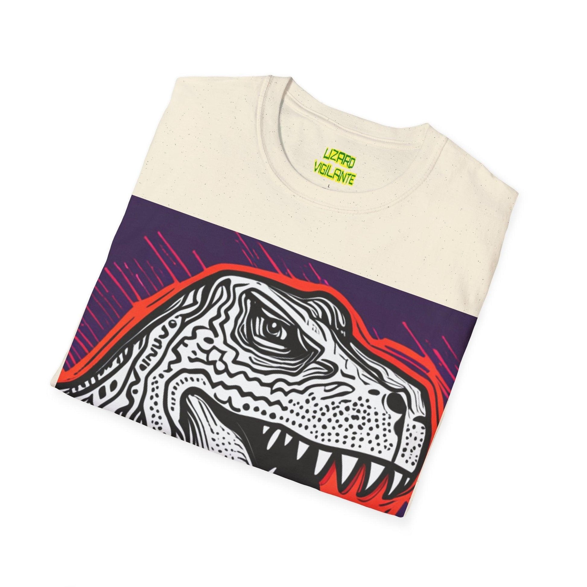 DinoGraphic Unisex Softstyle T-Shirt - Lizard Vigilante