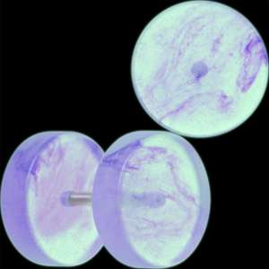 Glow in the Dark Two Tone Cheater Plug Set