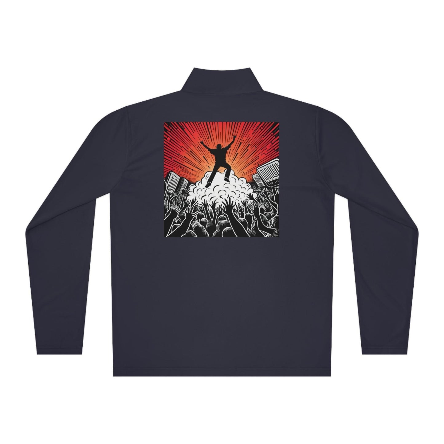 Metal Concert Unisex Quarter-Zip Pullover - Lizard Vigilante