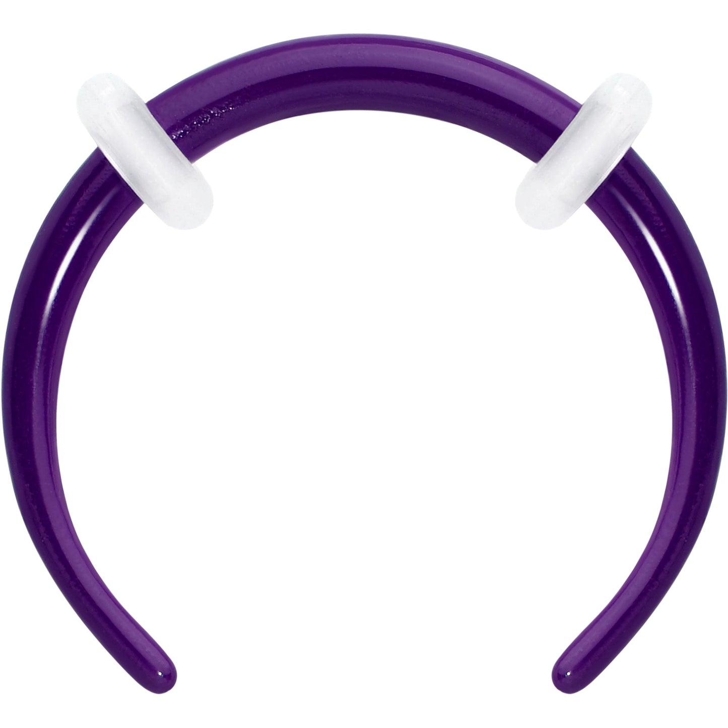 Stainless Steel Crescent Pincher Septum Ring - 14G and 16G