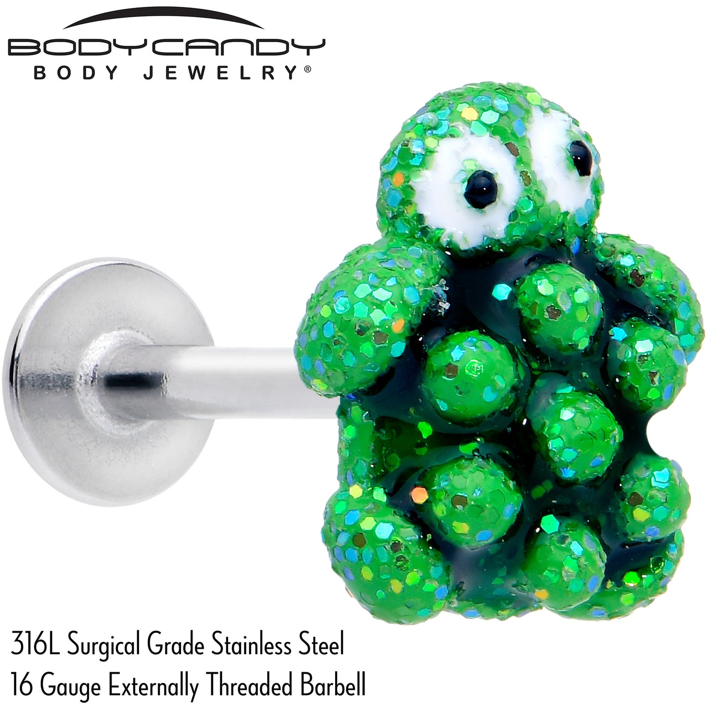 16G 5/16 Texture Turtle Labret Monroe Tragus