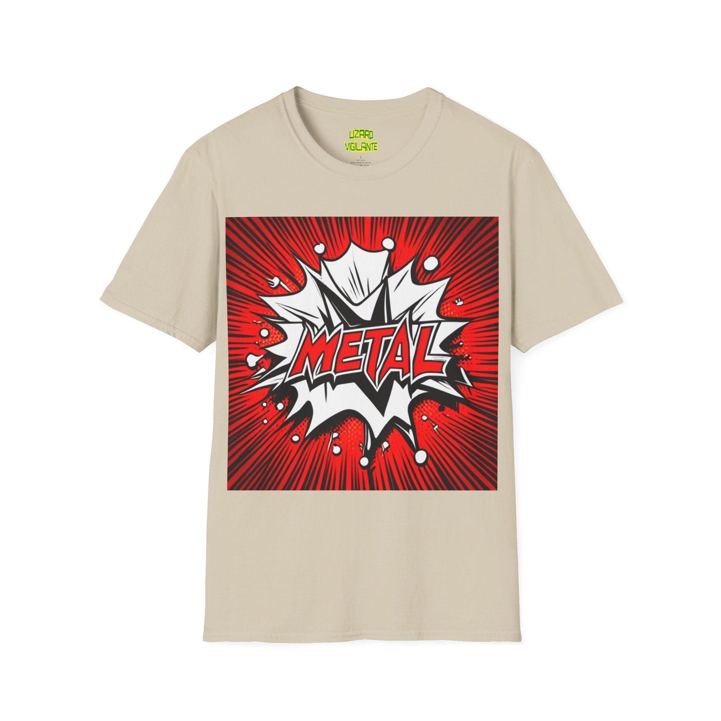 METAL Cartoon Blaster Unisex Softstyle T-Shirt - Lizard Vigilante