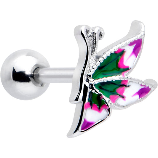 16G 1/4 Profile Butterfly Cartilage Tragus Earring
