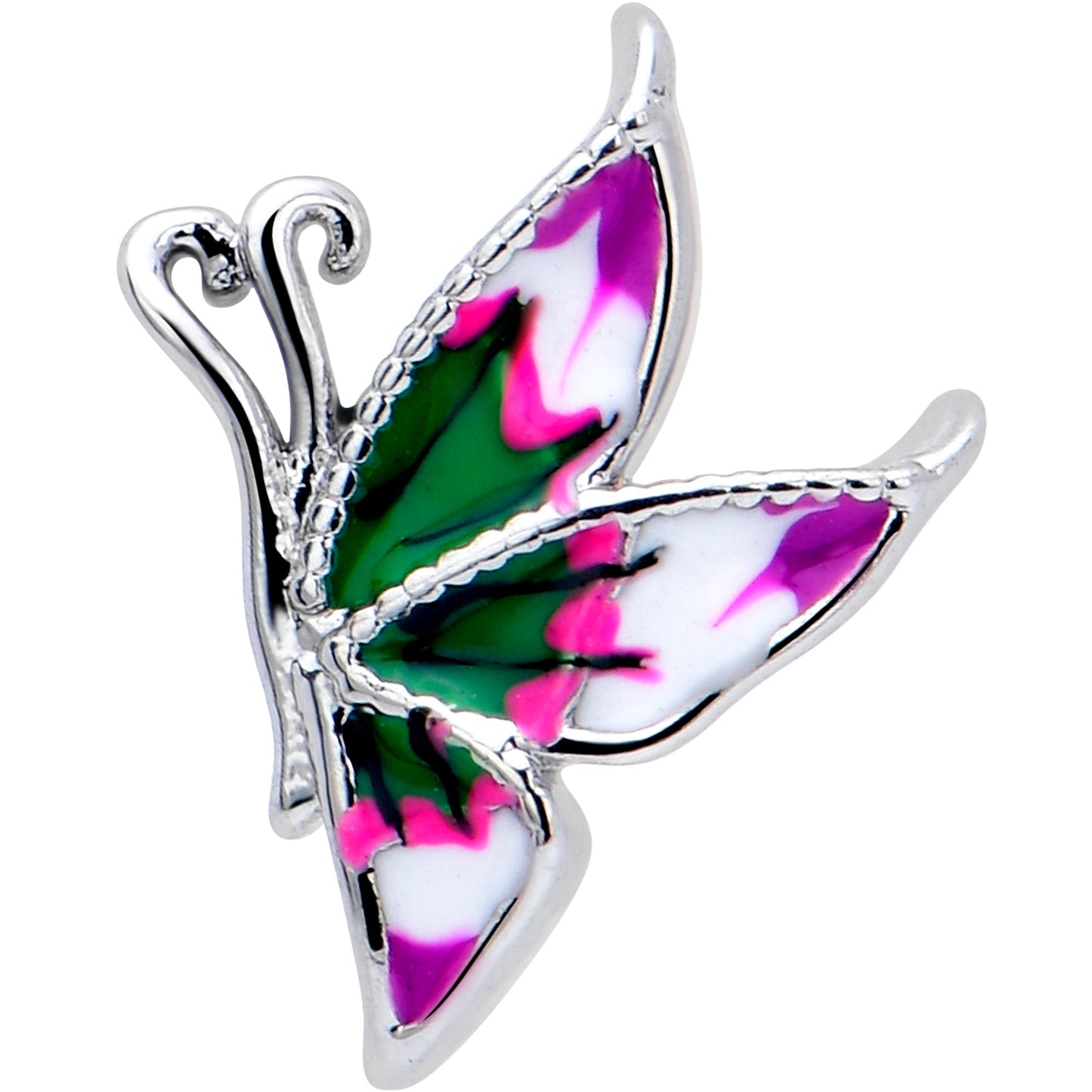 16G 1/4 Profile Butterfly Cartilage Tragus Earring