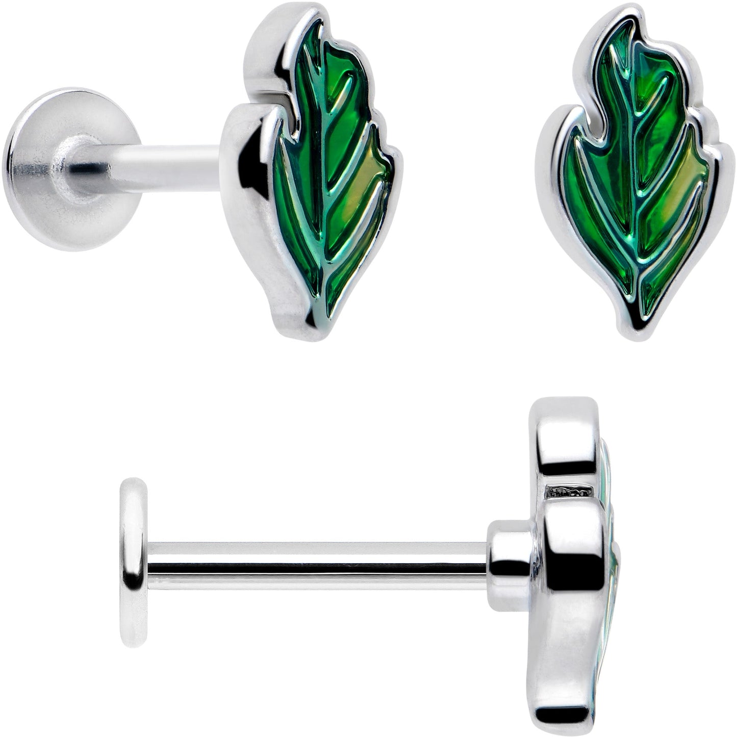 16G 5/16 Ladybug Hippie Flower Labret Monroe Tragus Set of 3