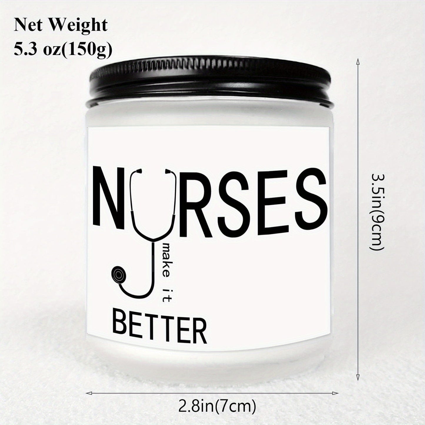 Lavender Scented Candle 5.3oz - Perfect Nursing Appreciation Gift for Men & Women, Ideal for Nurse Practitioners, Paramedics, Students - Unique Present for Birthdays, Thanksgiving, Graduation