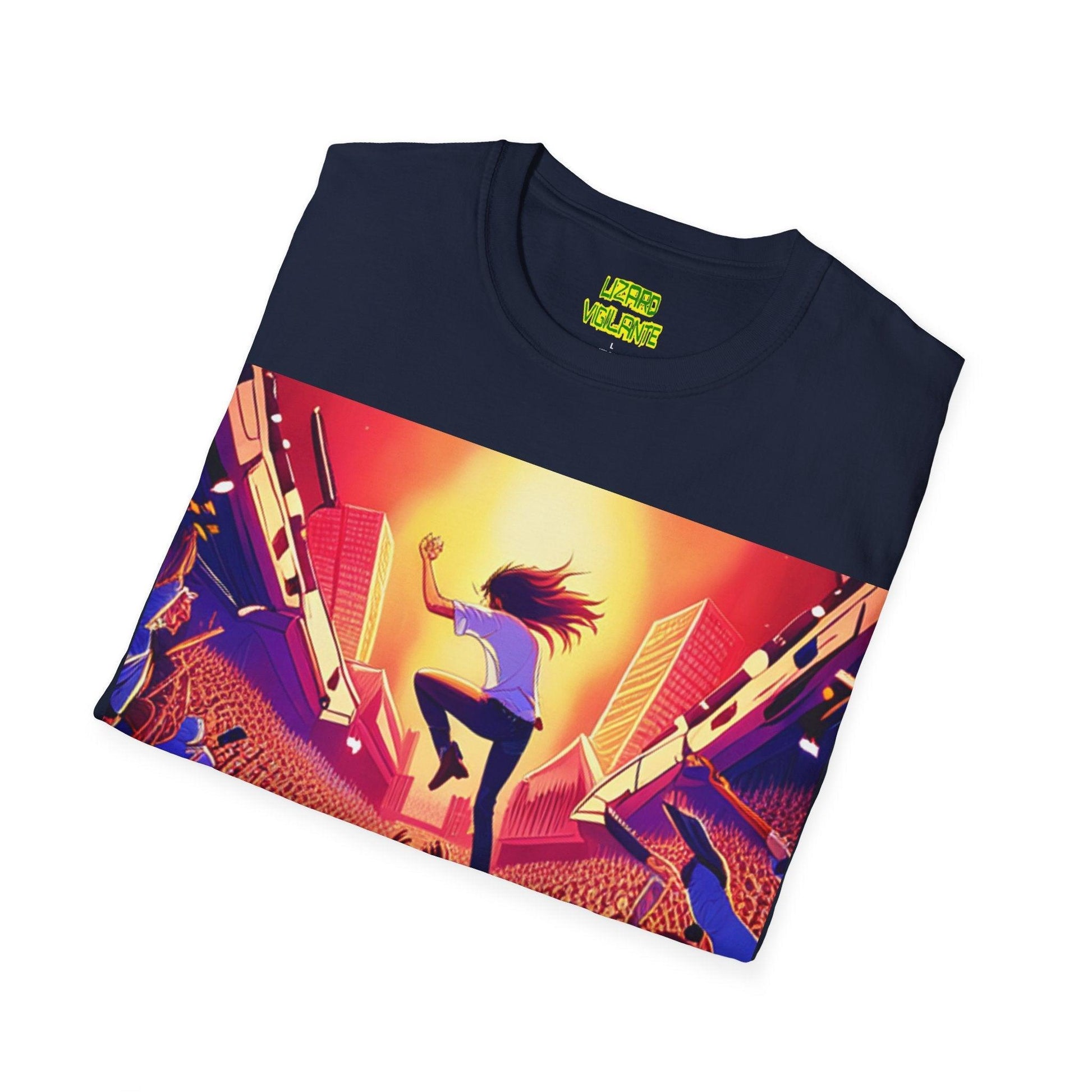 An UnMellow Concert Unisex Softstyle T-Shirt - Lizard Vigilante